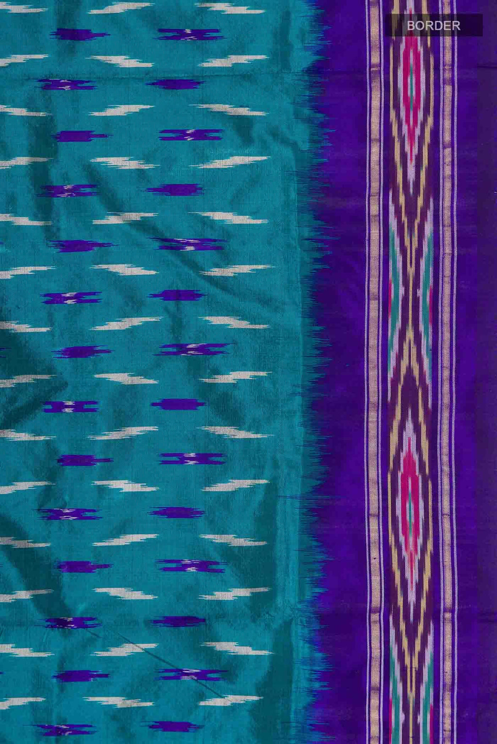 Blue Pochampally Silk Saree