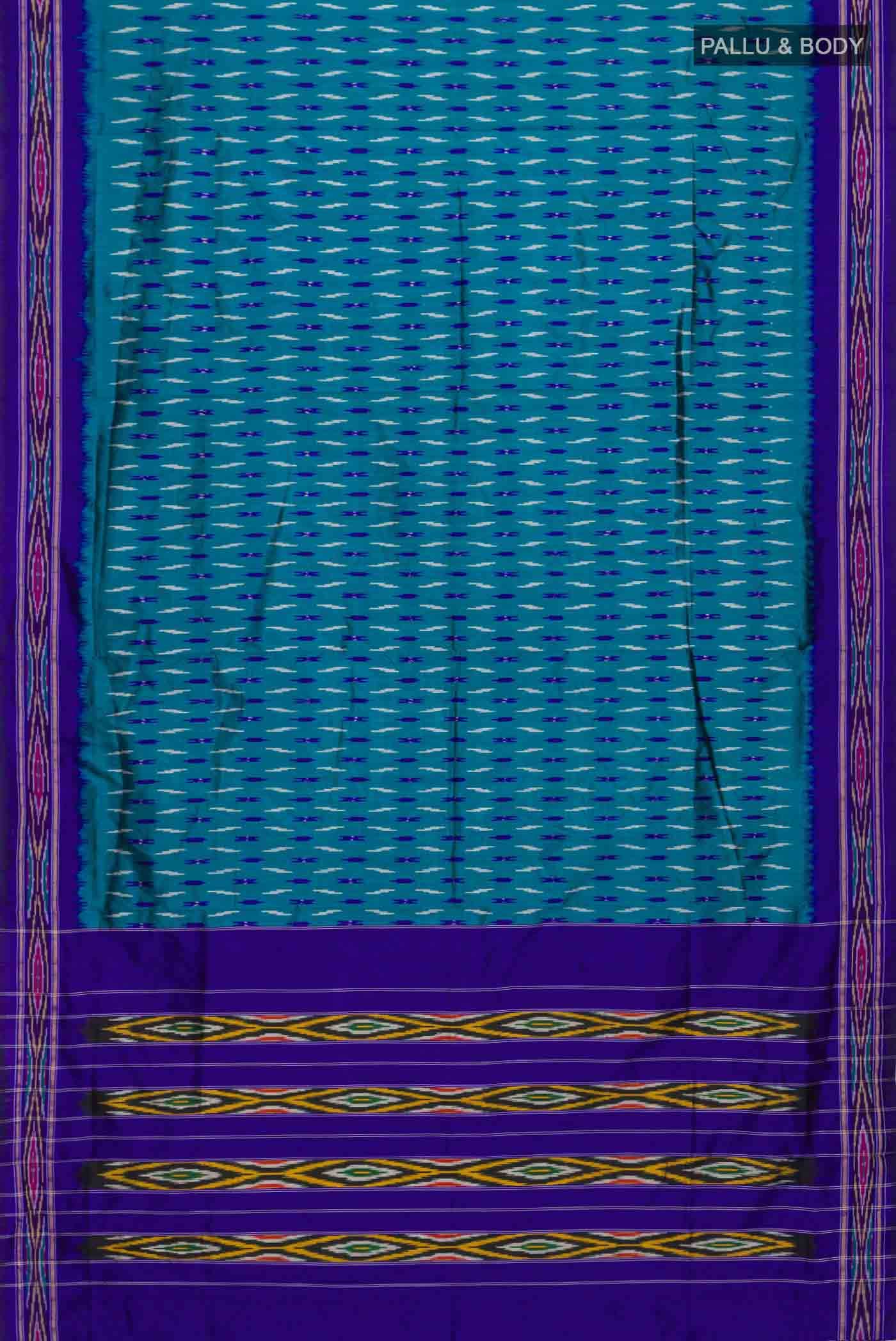 Blue Pochampally Silk Saree