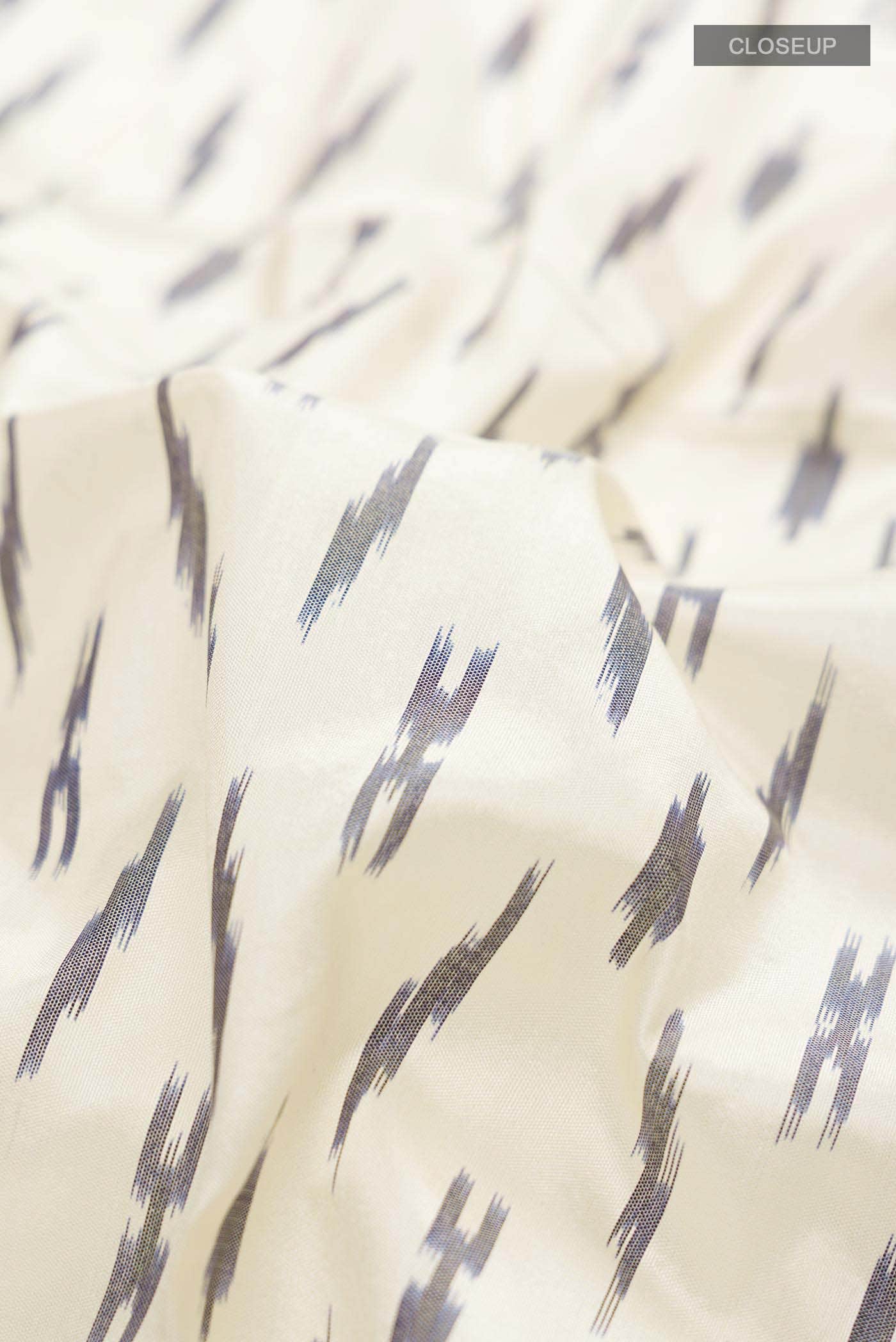 Cream Pochampally Silk Saree