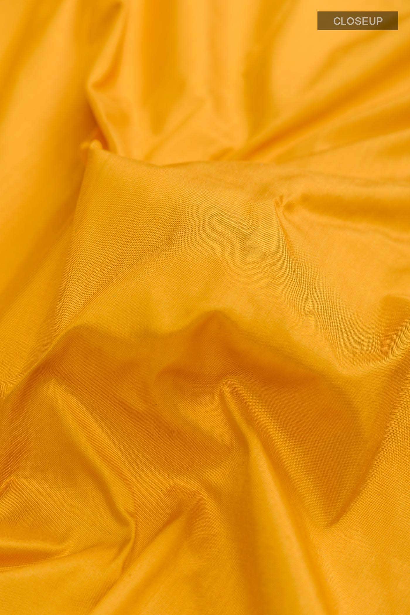 Yellow Pochampally Silk Saree