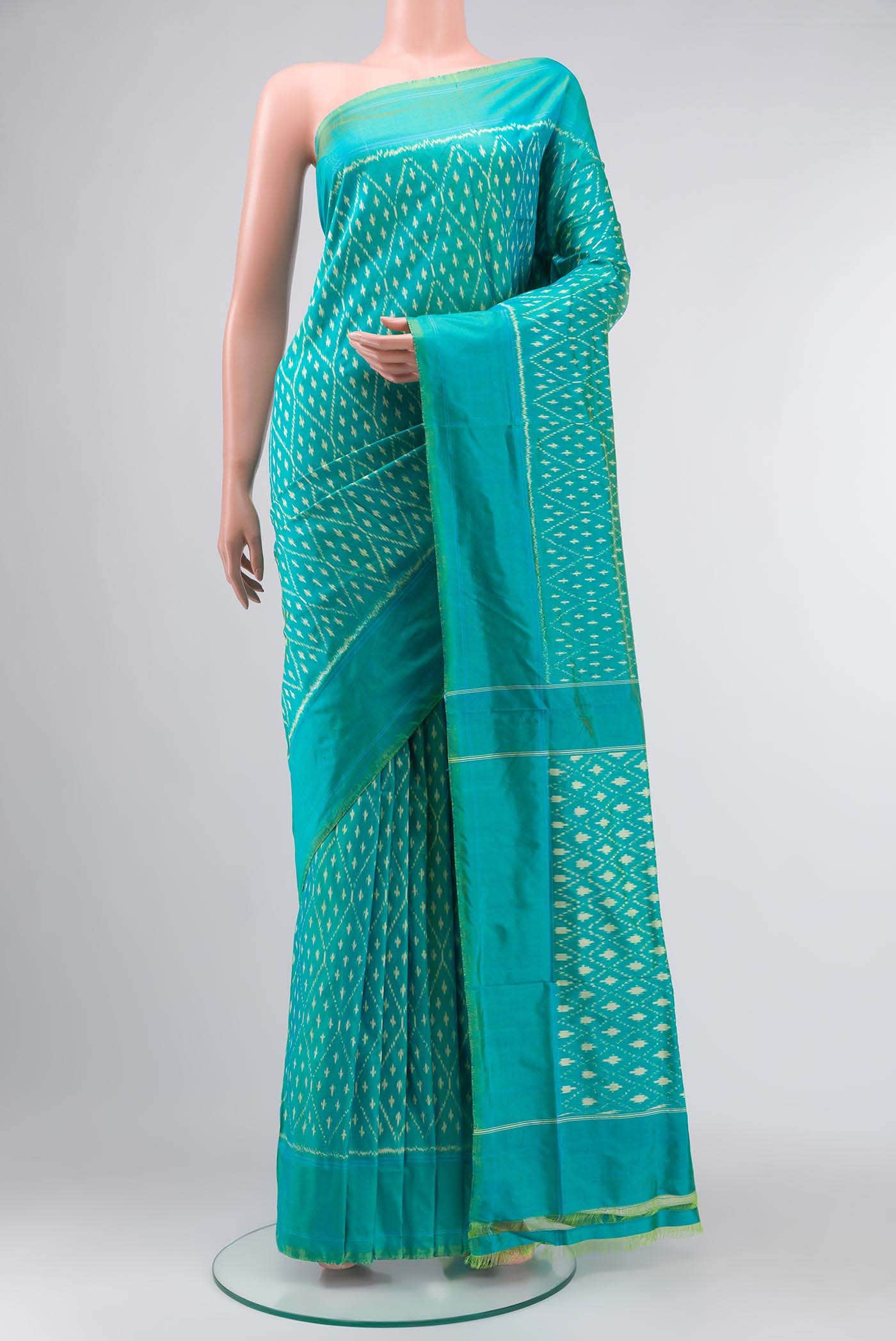 Green Pochampally Silk Saree
