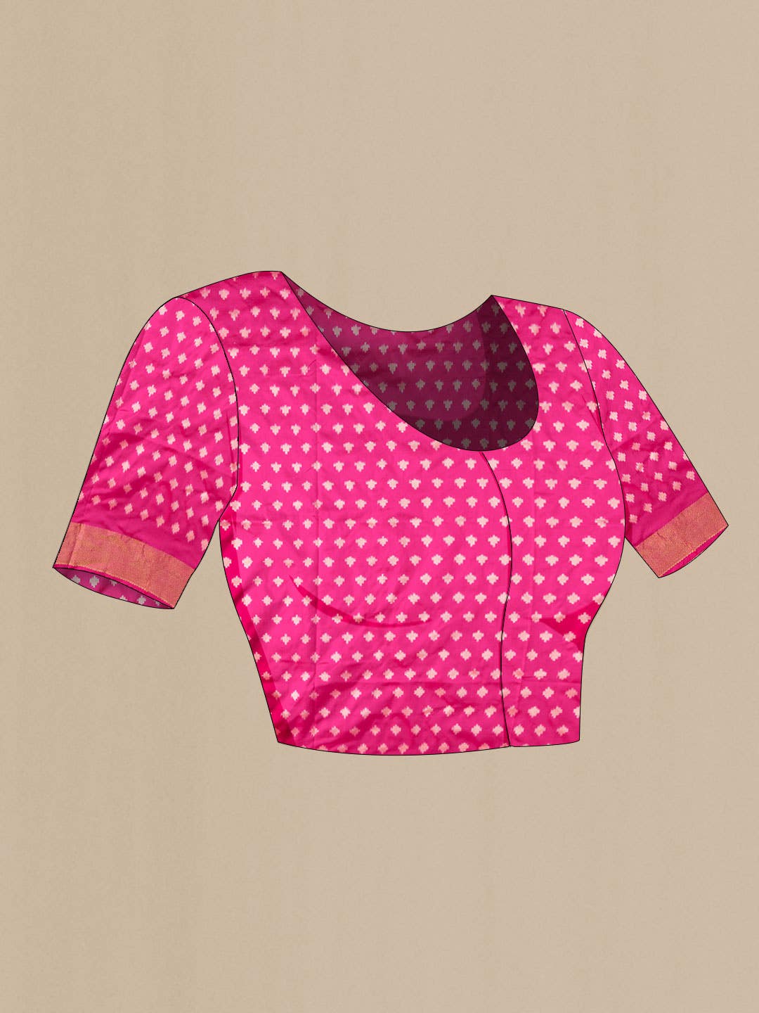 Pink Pochampally Silk Saree