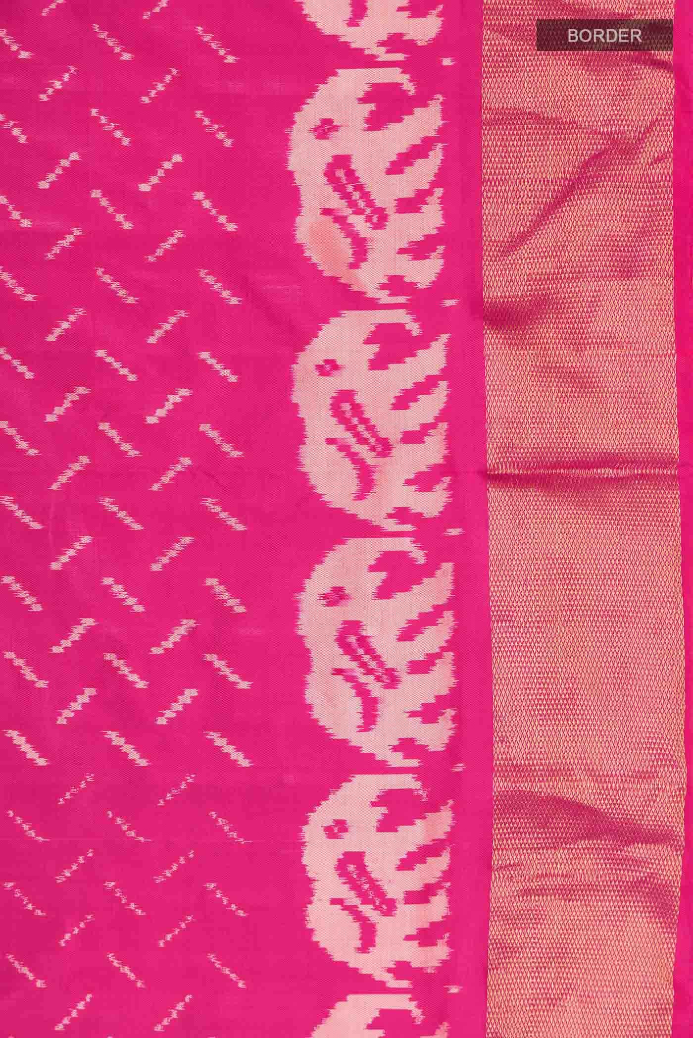 Pink Pochampally Silk Saree