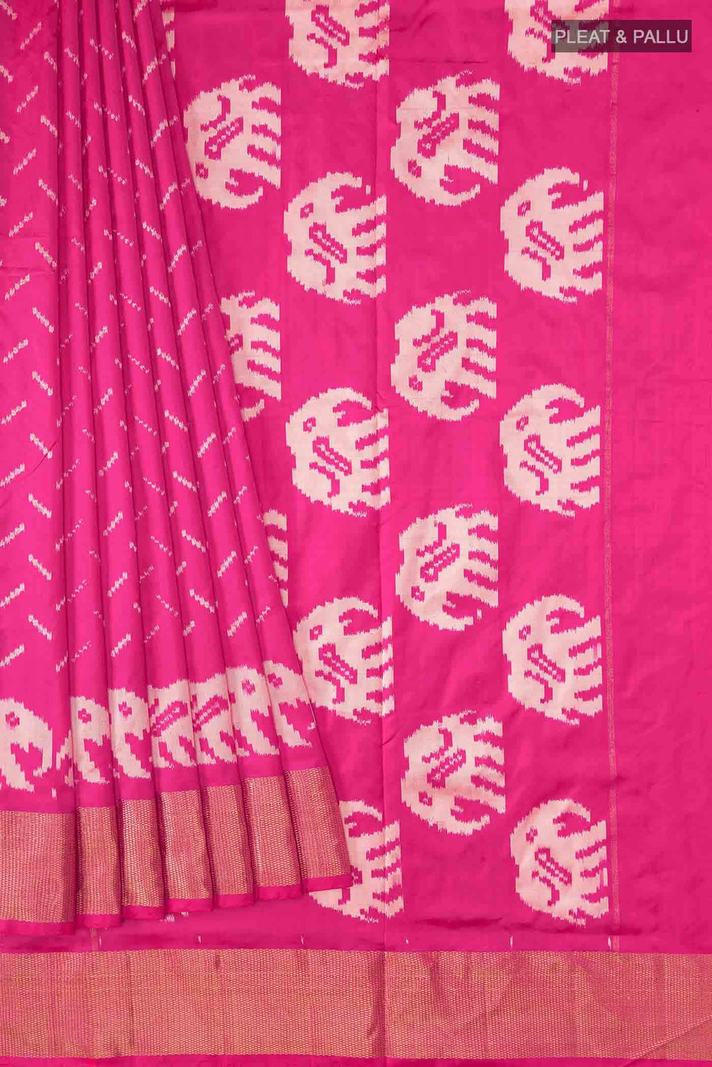 Pink Pochampally Silk Saree