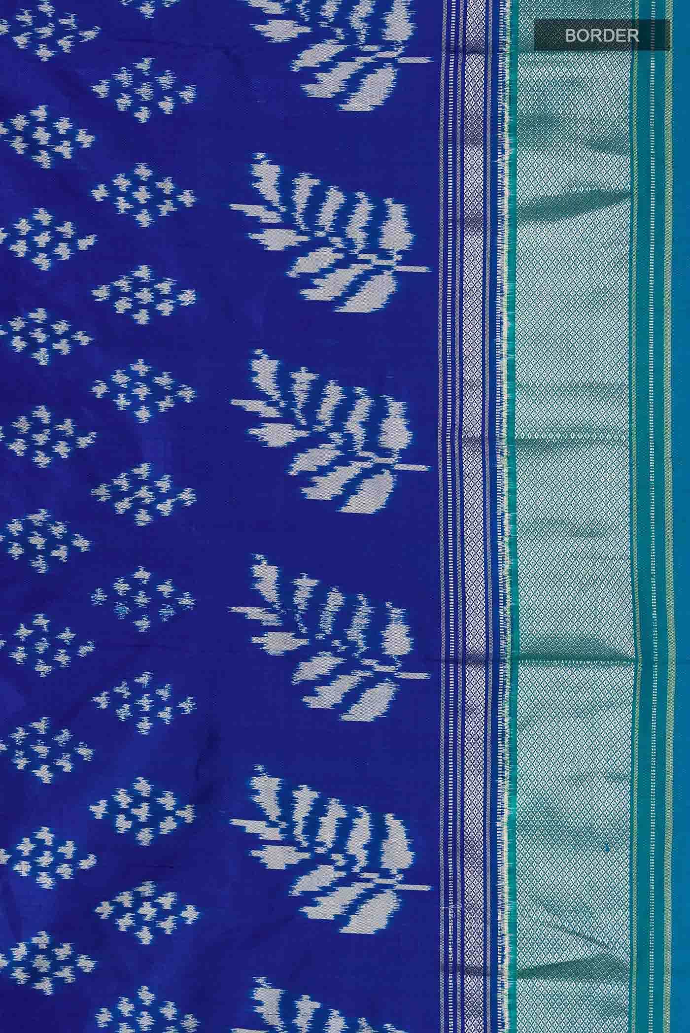 Blue Pochampally Silk Saree