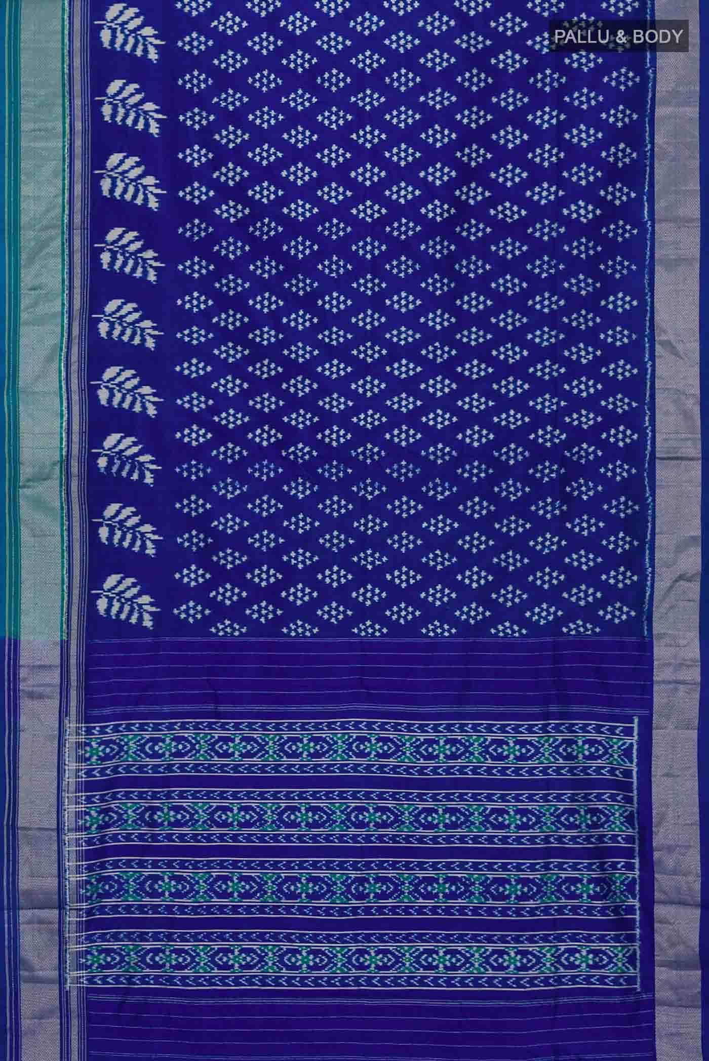 Blue Pochampally Silk Saree