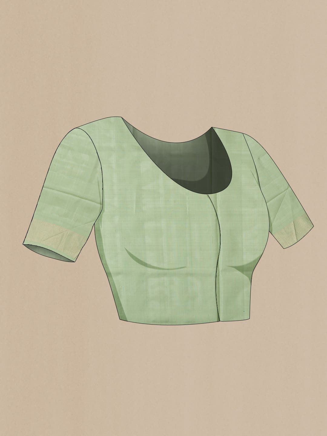 Sage Green Soft Silk Saree