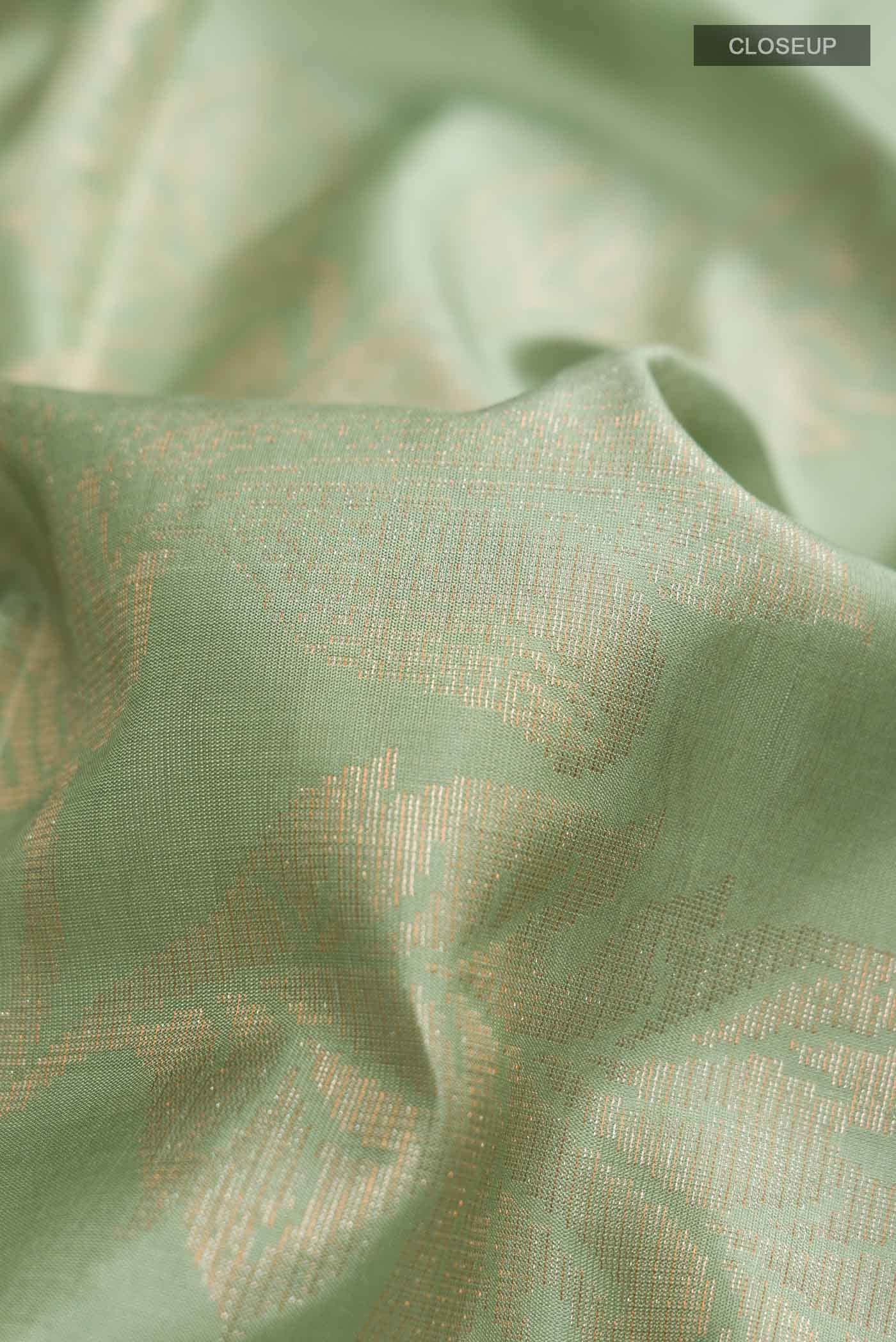 Sage Green Soft Silk Saree
