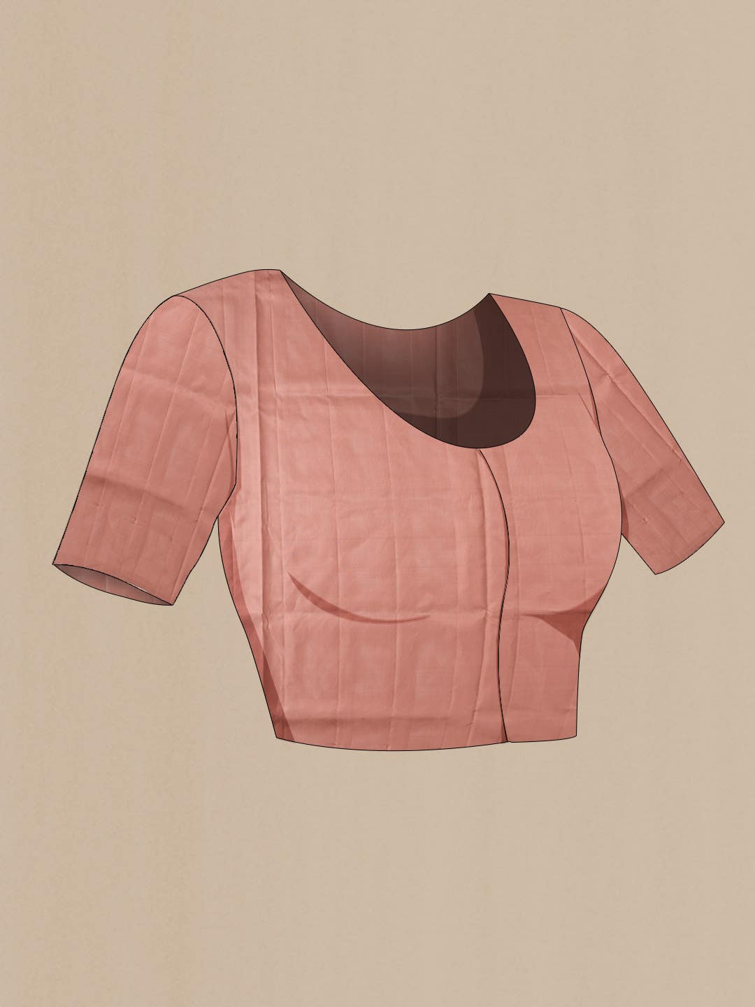 Rose Gold Soft Silk Saree