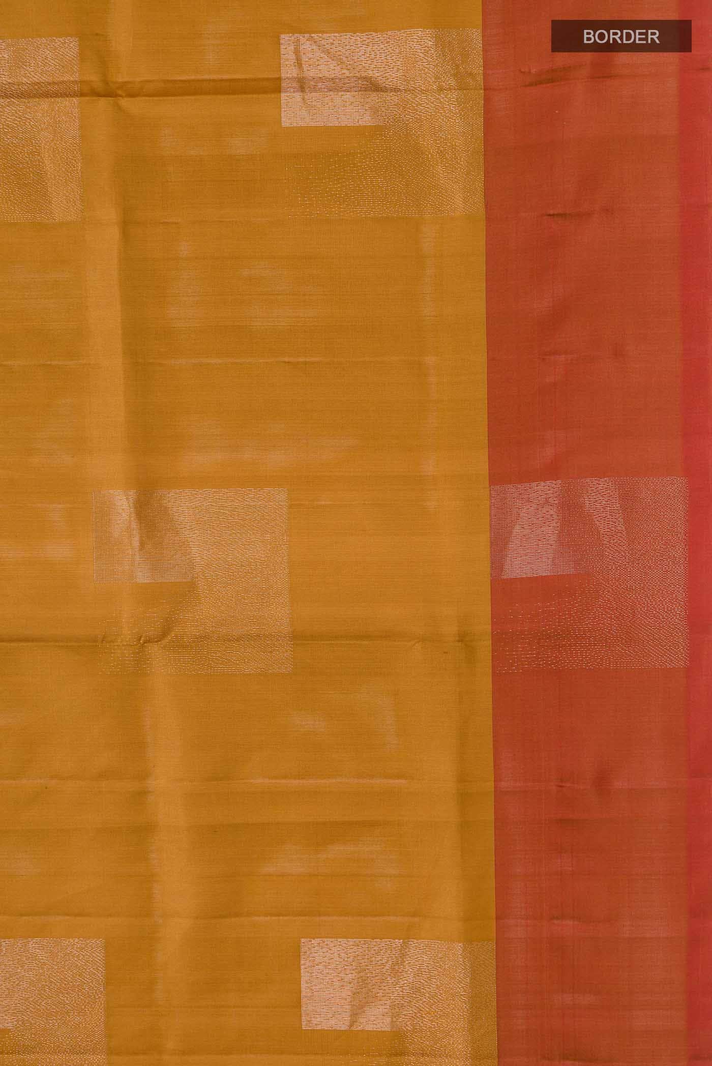 Mustard Soft Silk Saree