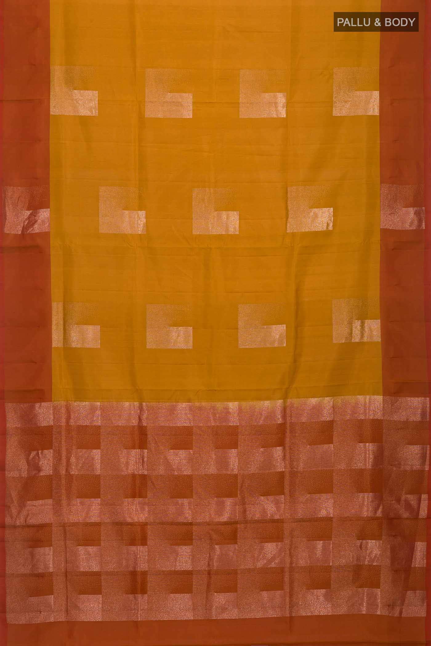 Mustard Soft Silk Saree