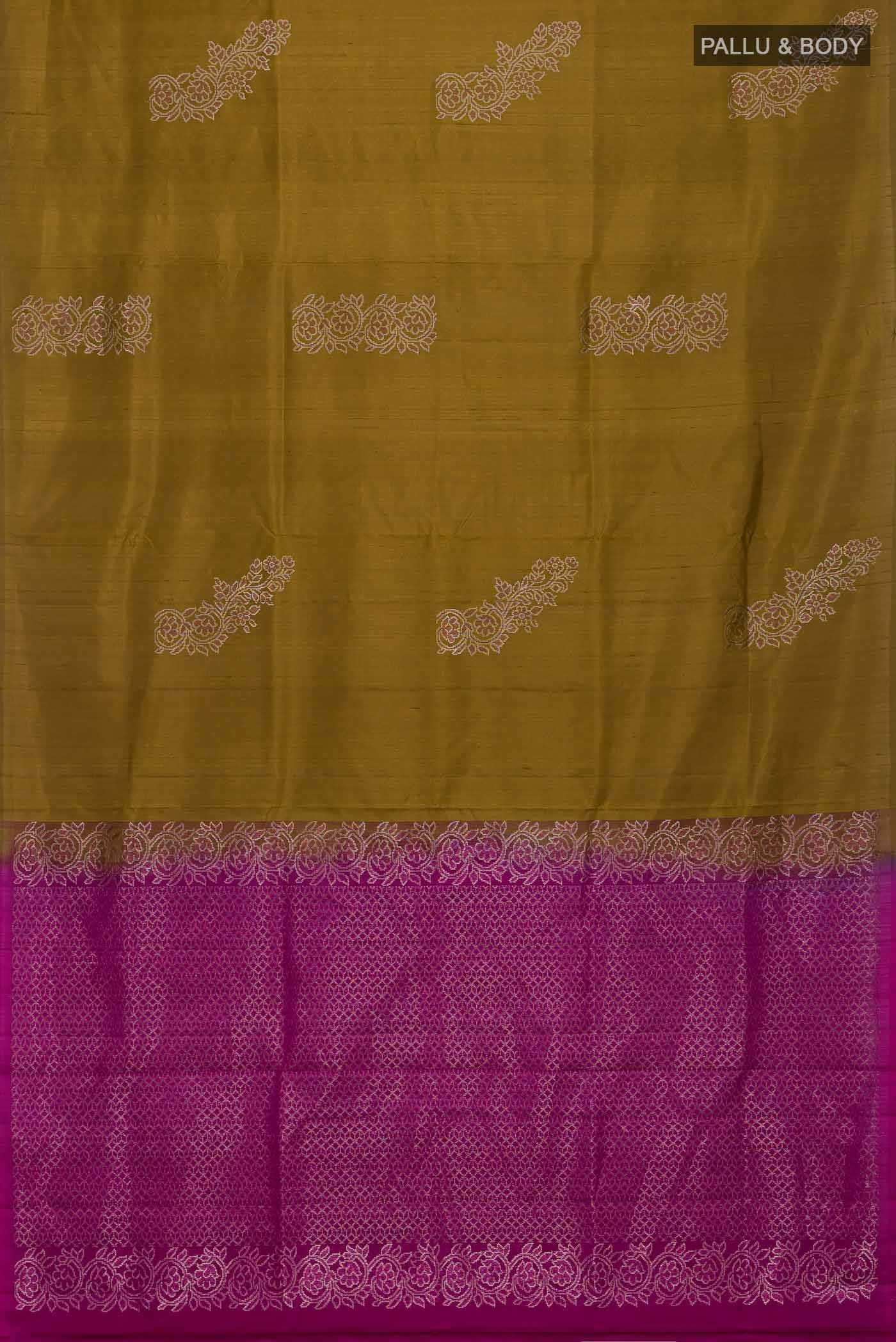 Mehandi Green Soft Silk Saree