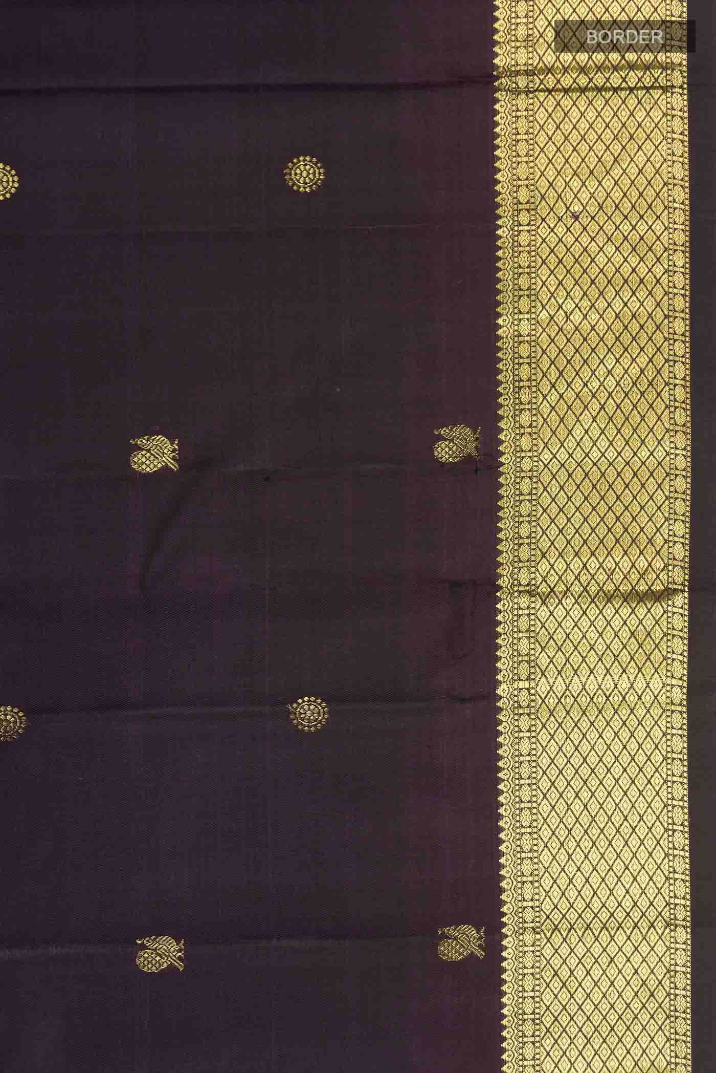Purple Kanchipuram Silk Saree
