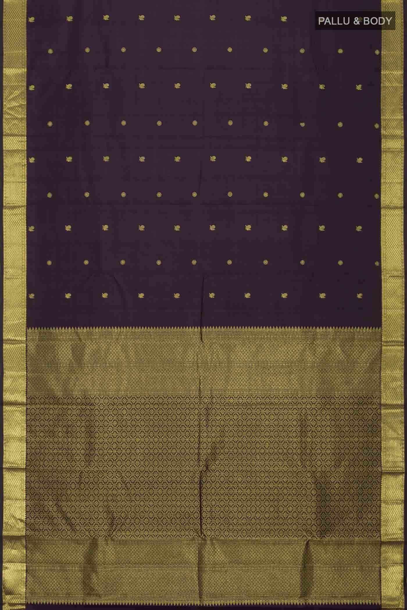 Purple Kanchipuram Silk Saree