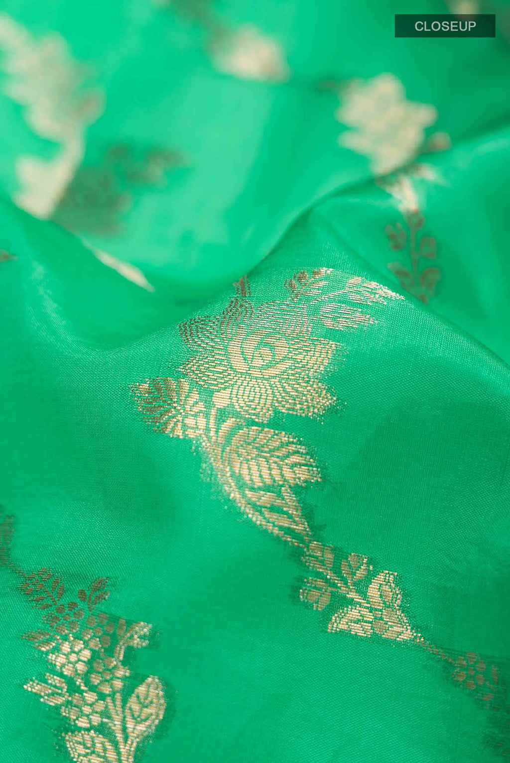 Green Banarasi Silk Saree