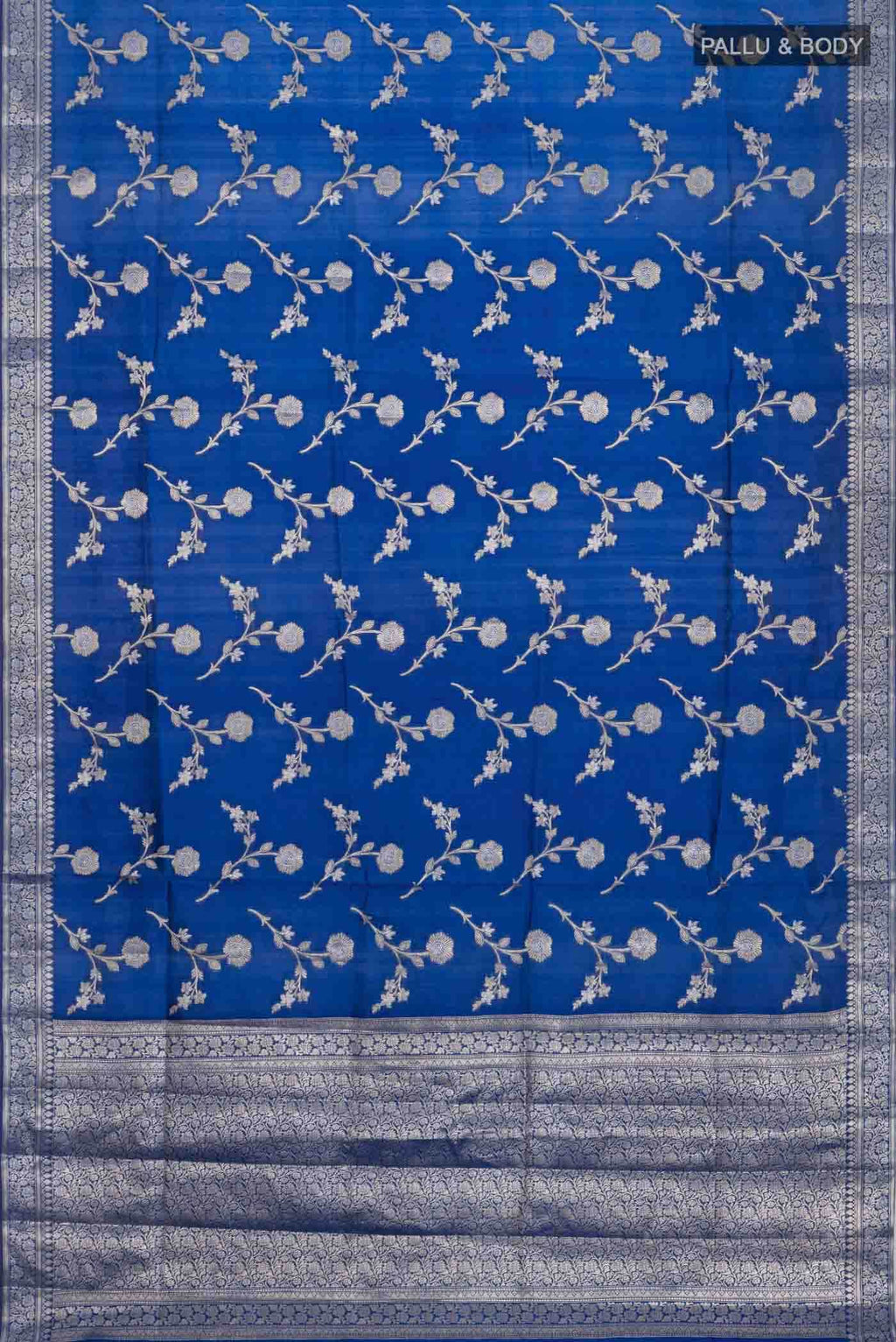 Blue Banarasi Silk Saree