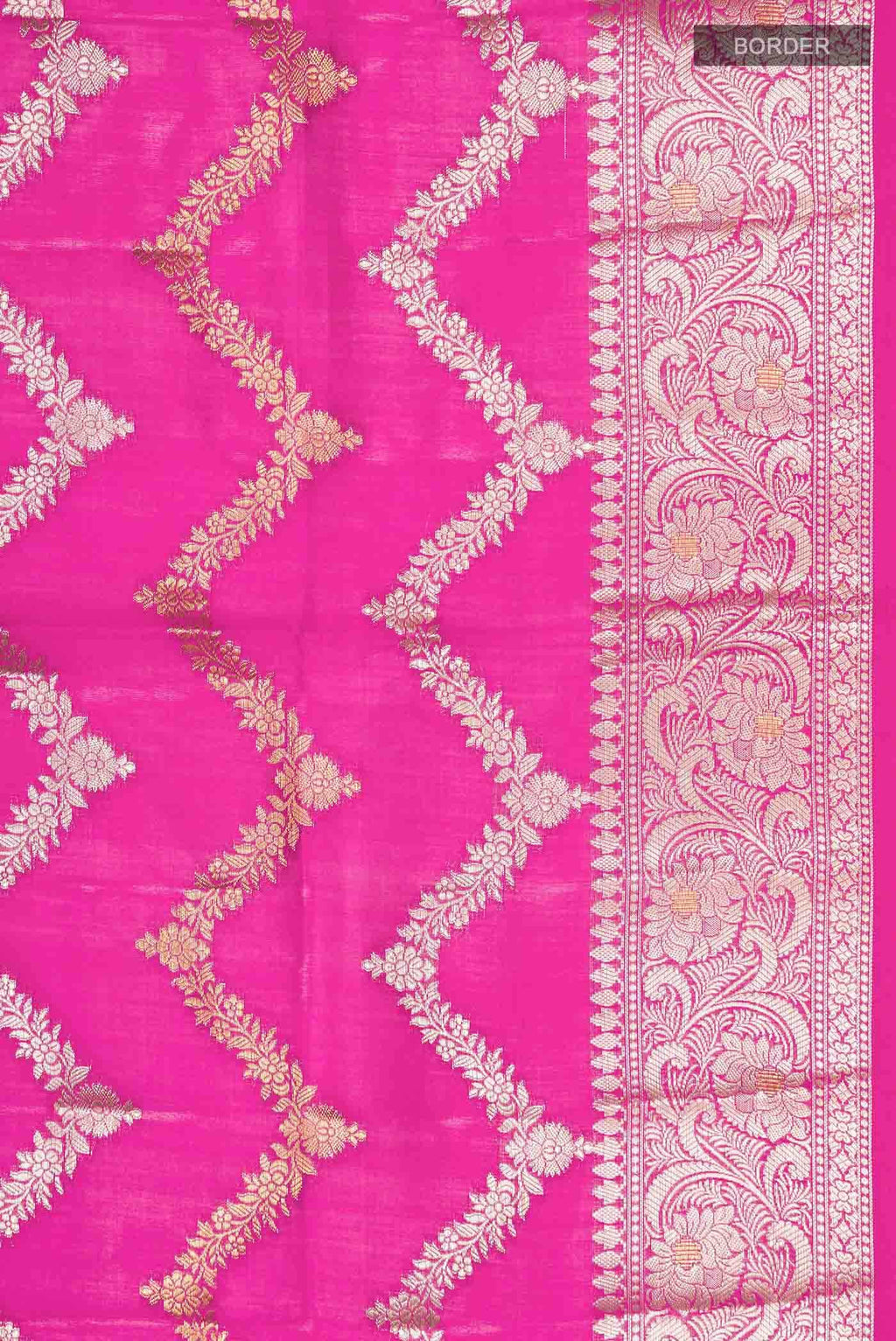 Pink Banarasi Silk Saree