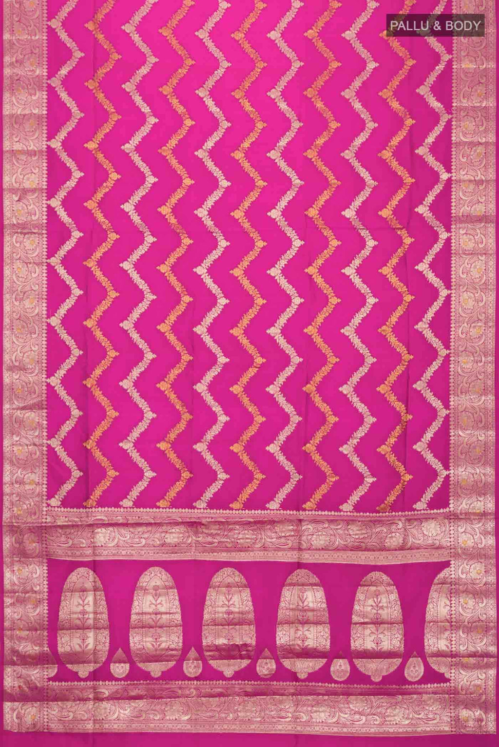Pink Banarasi Silk Saree