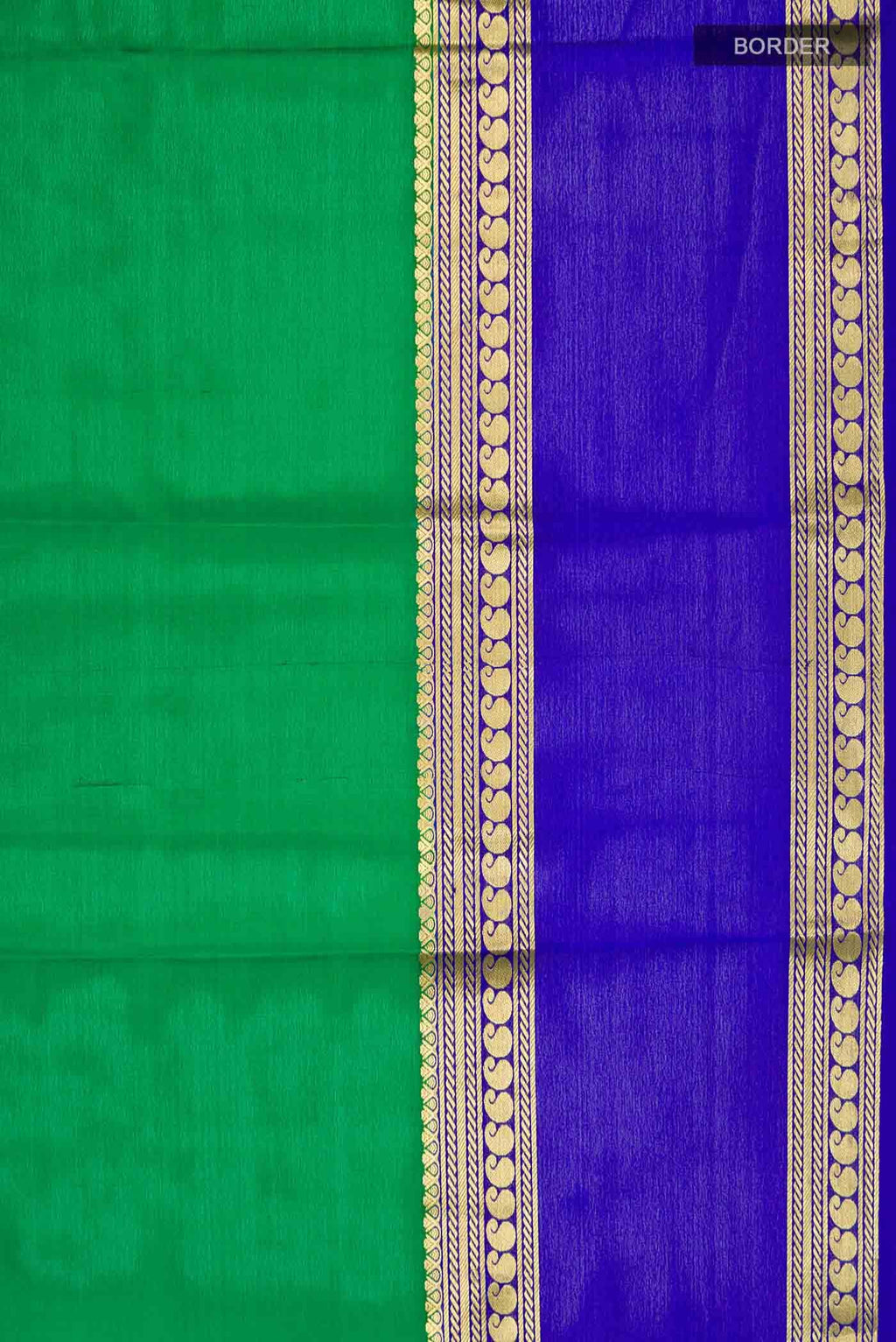 Green Crepe Saree
