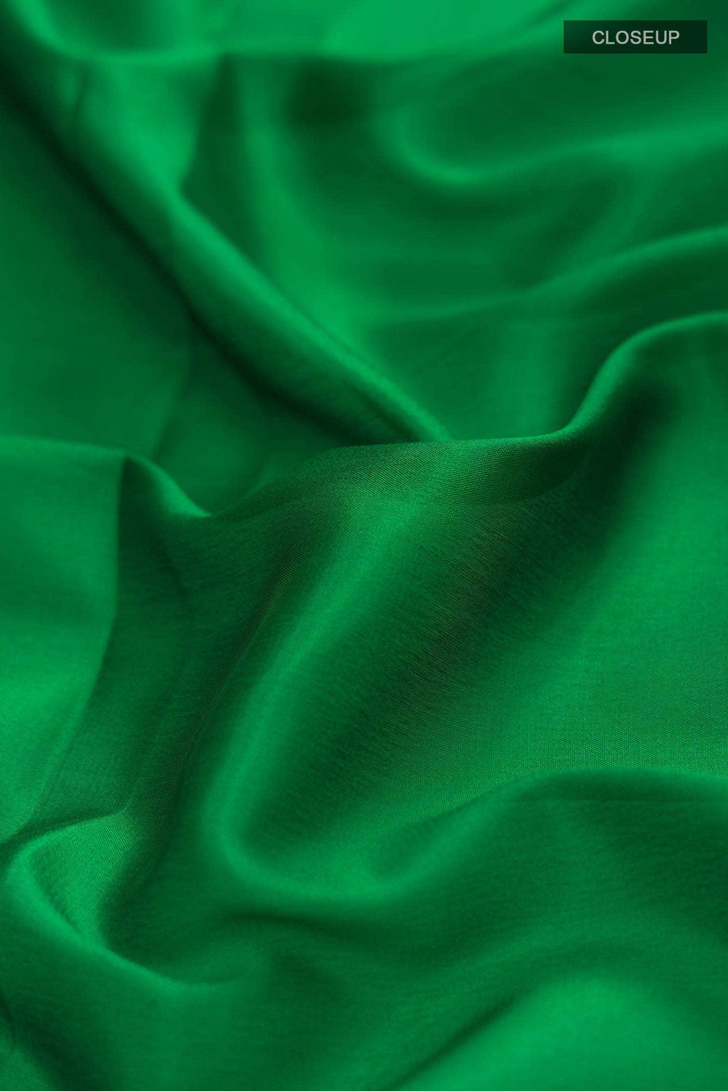 Green Crepe Saree