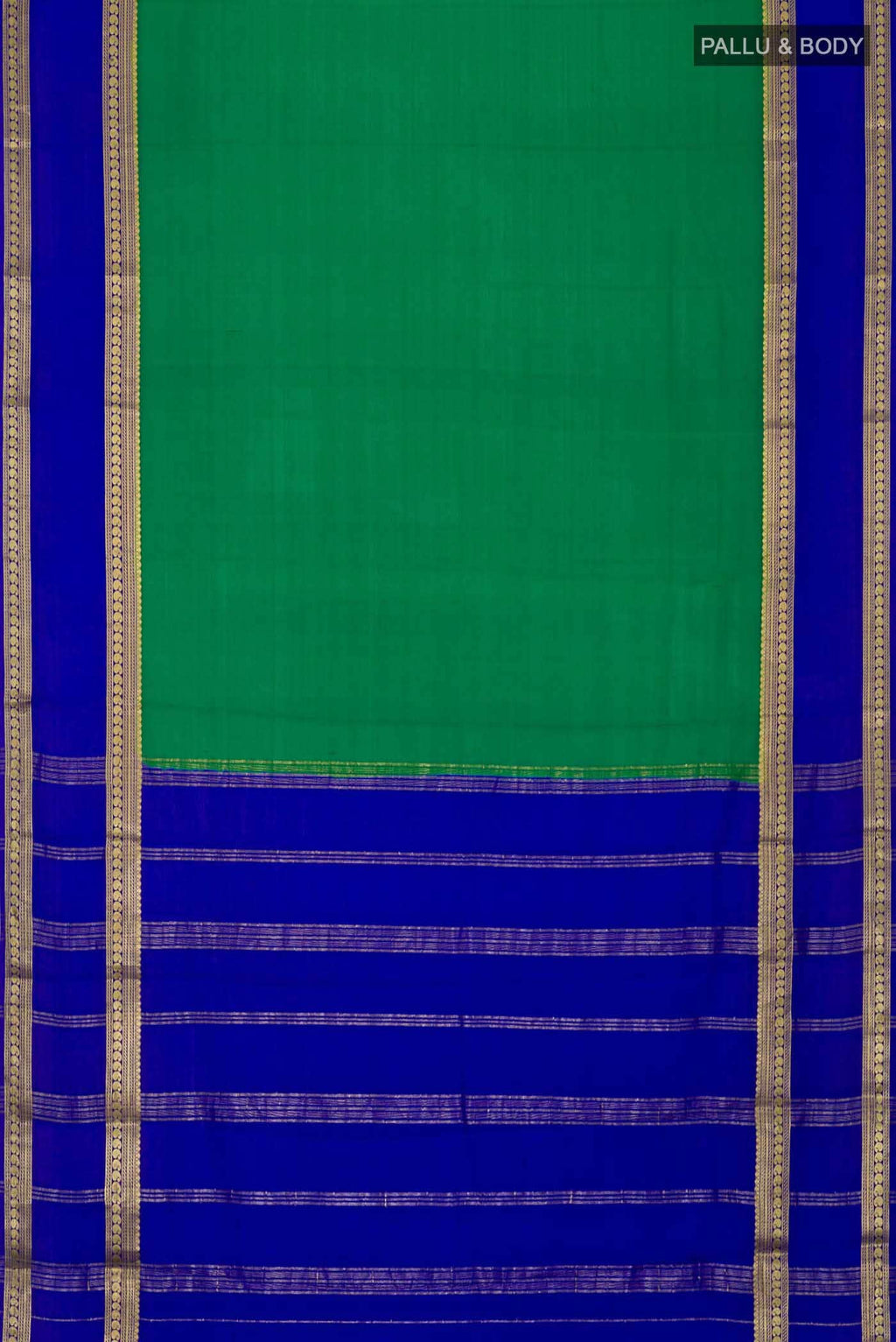Green Crepe Saree