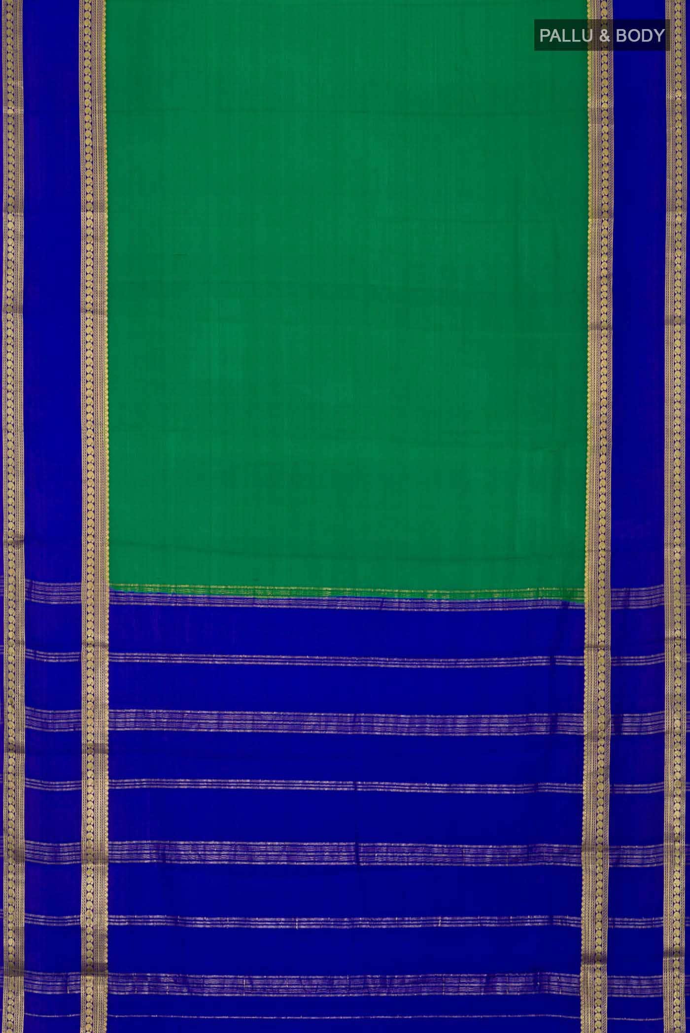 Green Crepe Saree