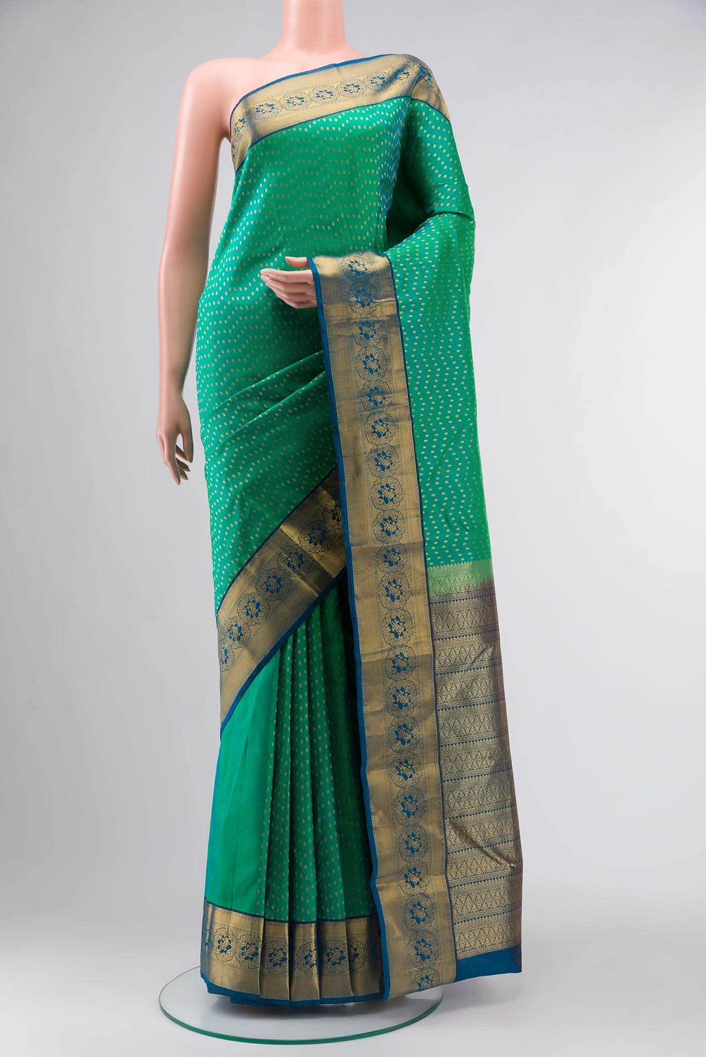 Green Kanchipuram Silk Saree