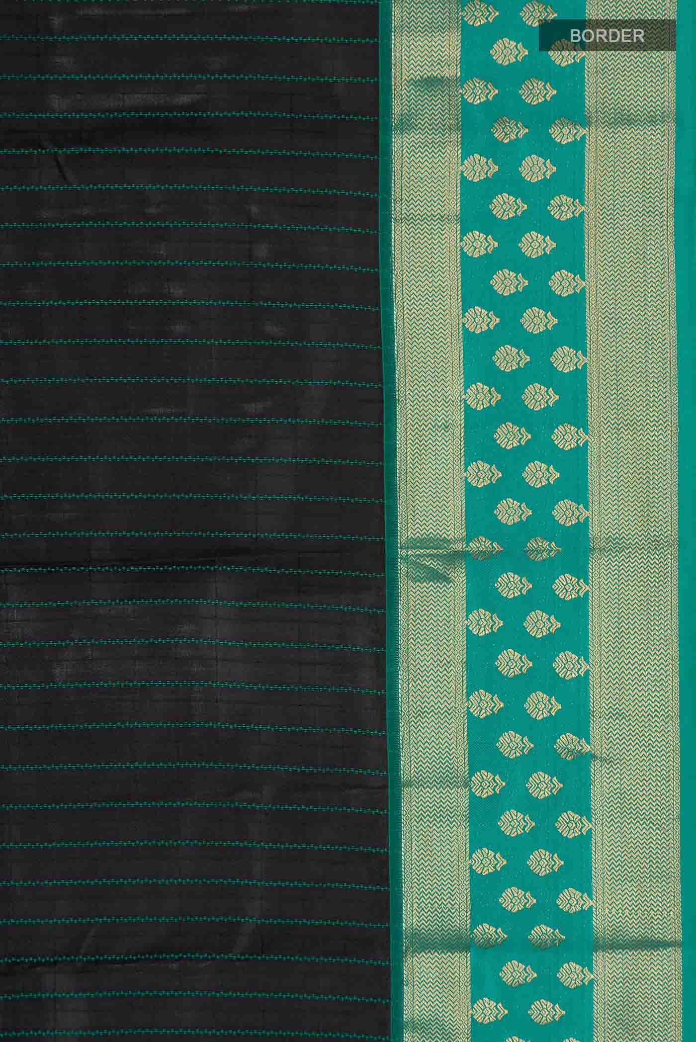 Black Kanchipuram Silk Saree