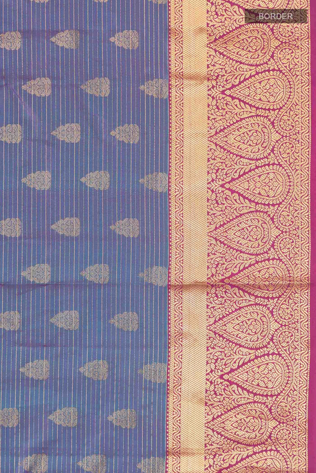 Blue Kanchipuram Silk Saree