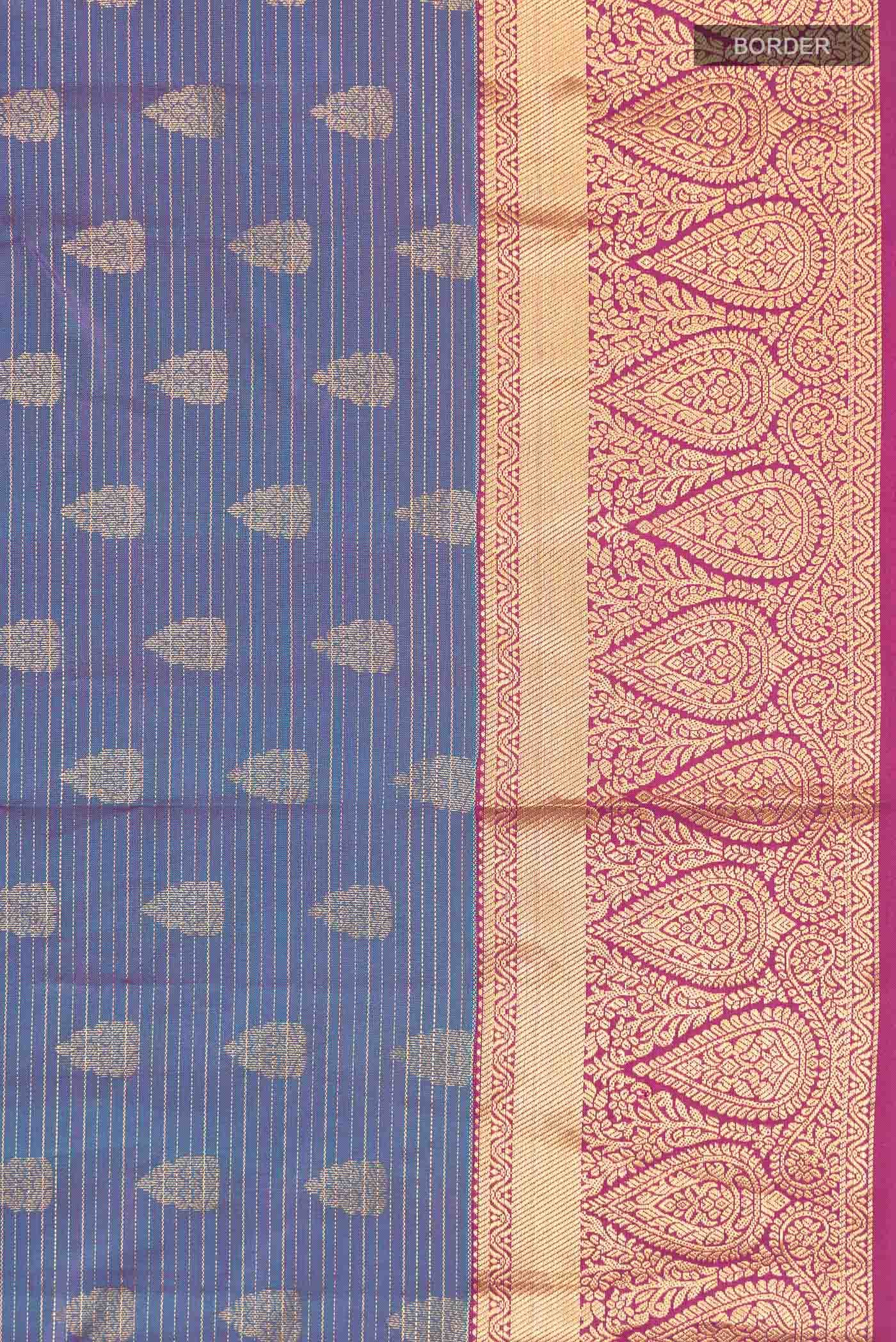 Blue Kanchipuram Silk Saree