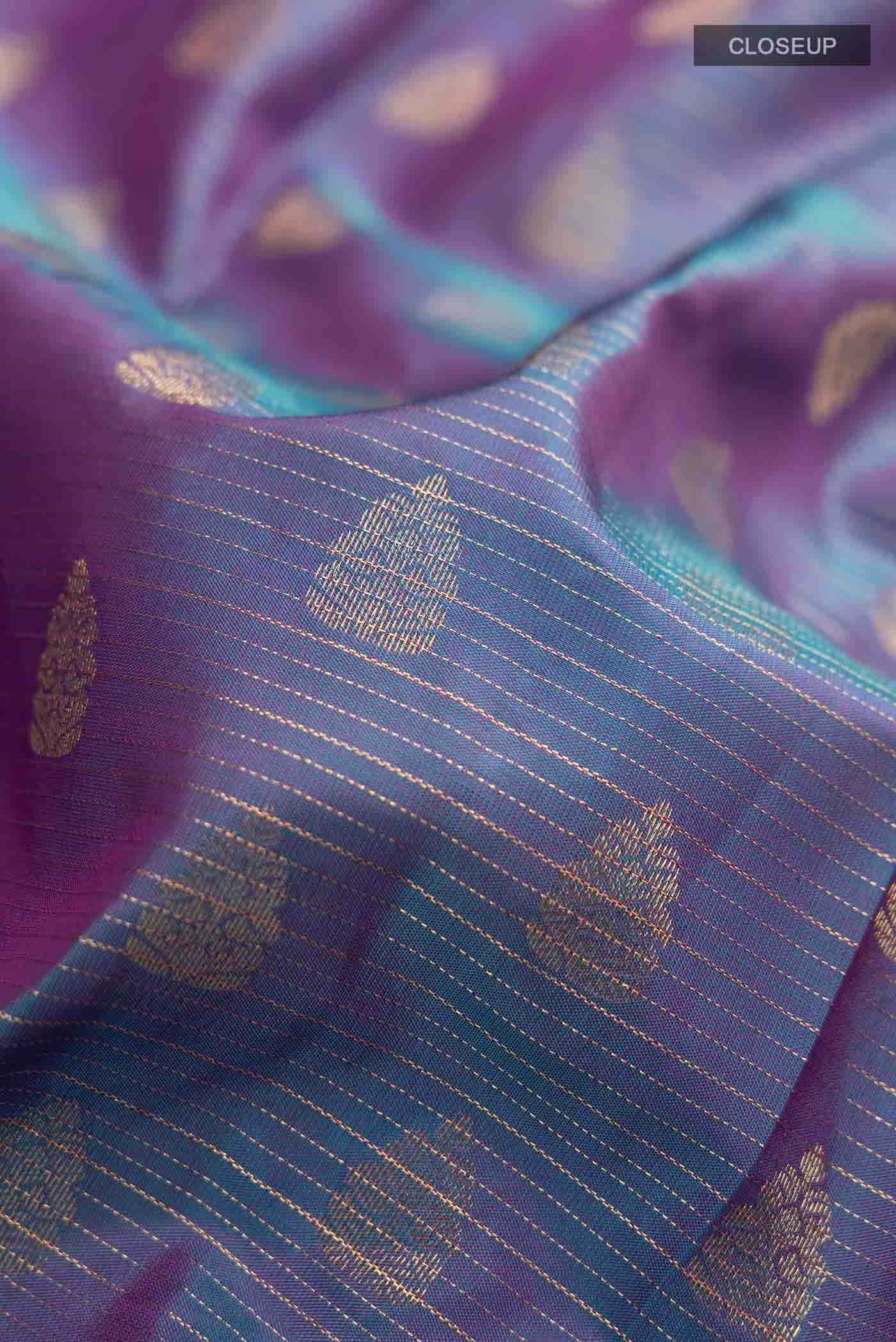 Blue Kanchipuram Silk Saree