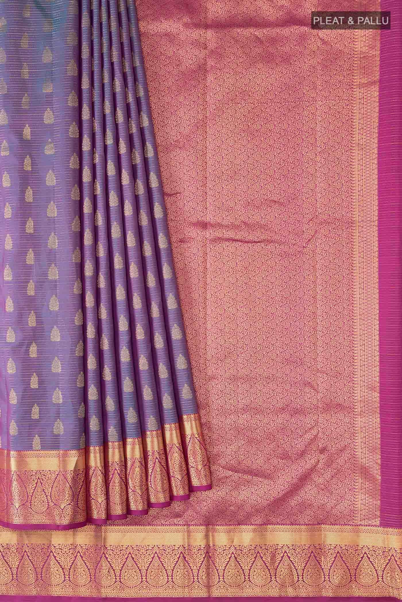 Blue Kanchipuram Silk Saree
