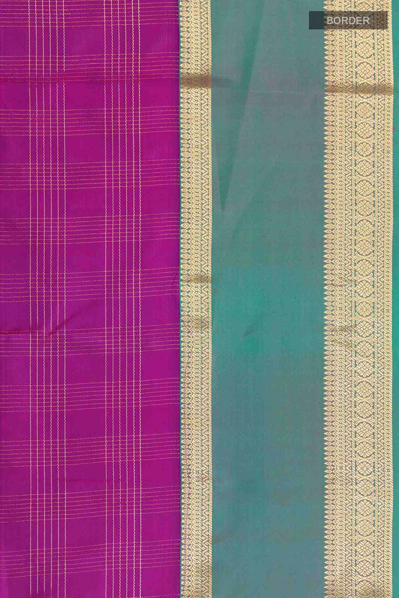 Purple Kanchipuram Silk Saree