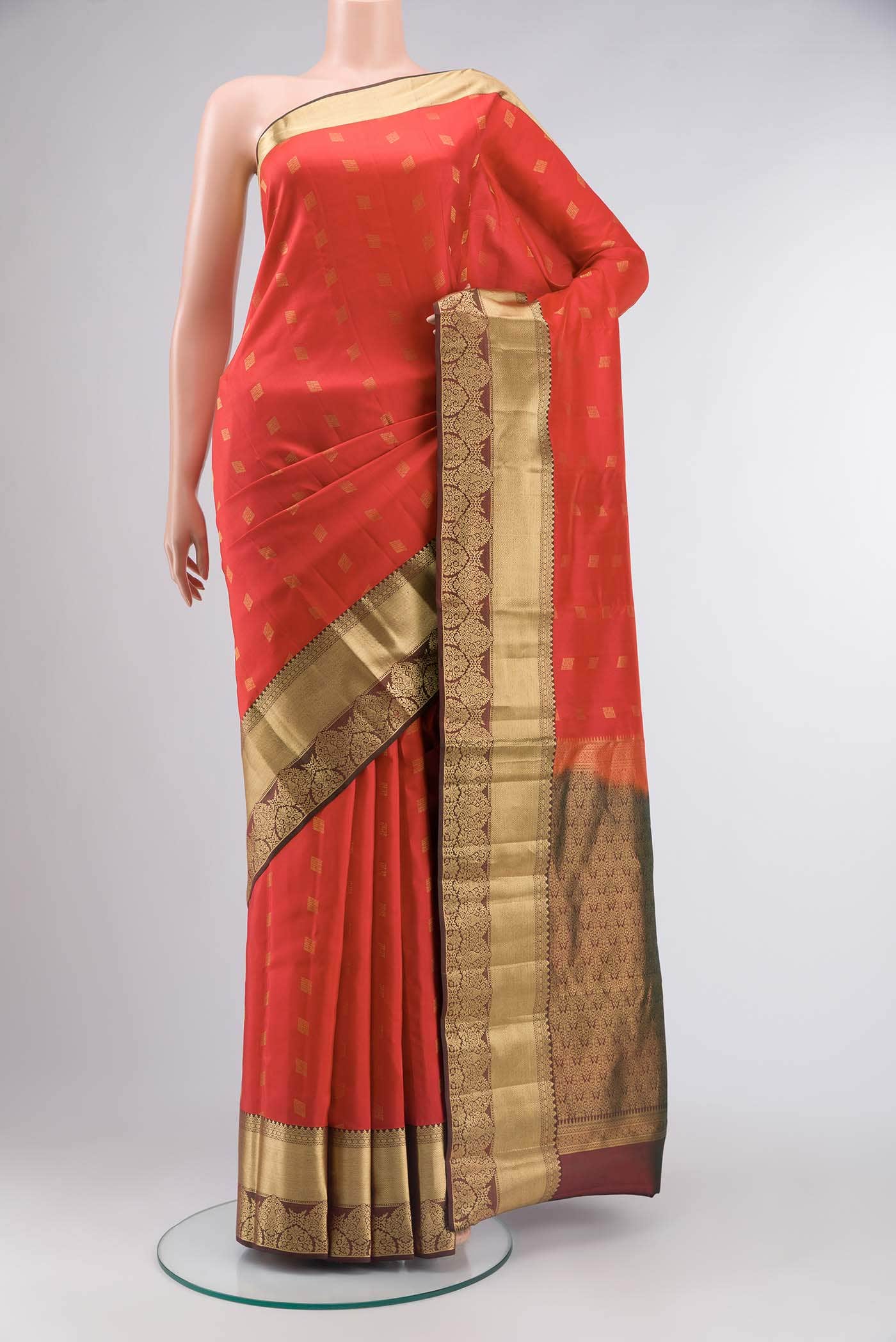 Red Kanchipuram Silk Saree