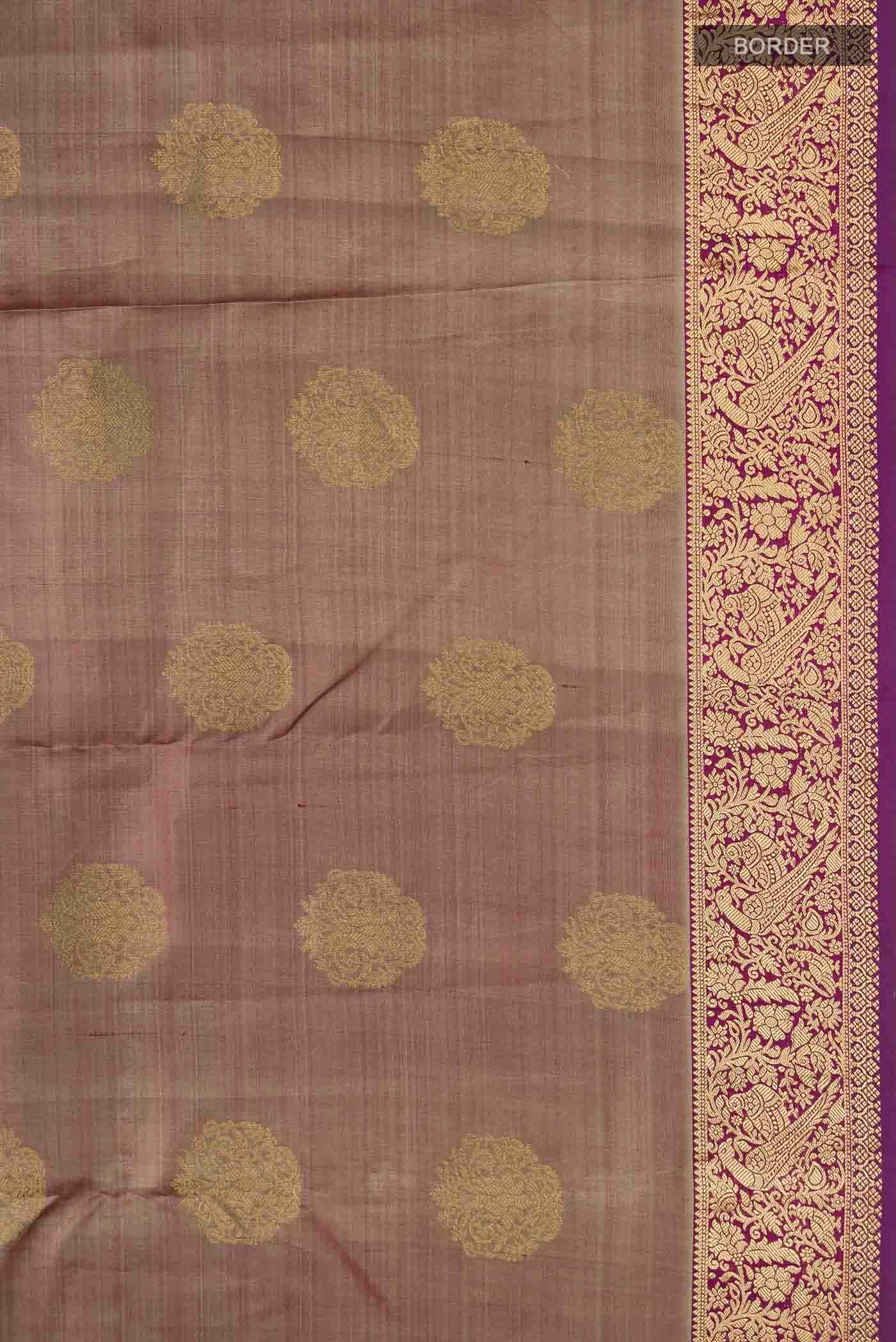 Mauve Kanchipuram Silk Saree