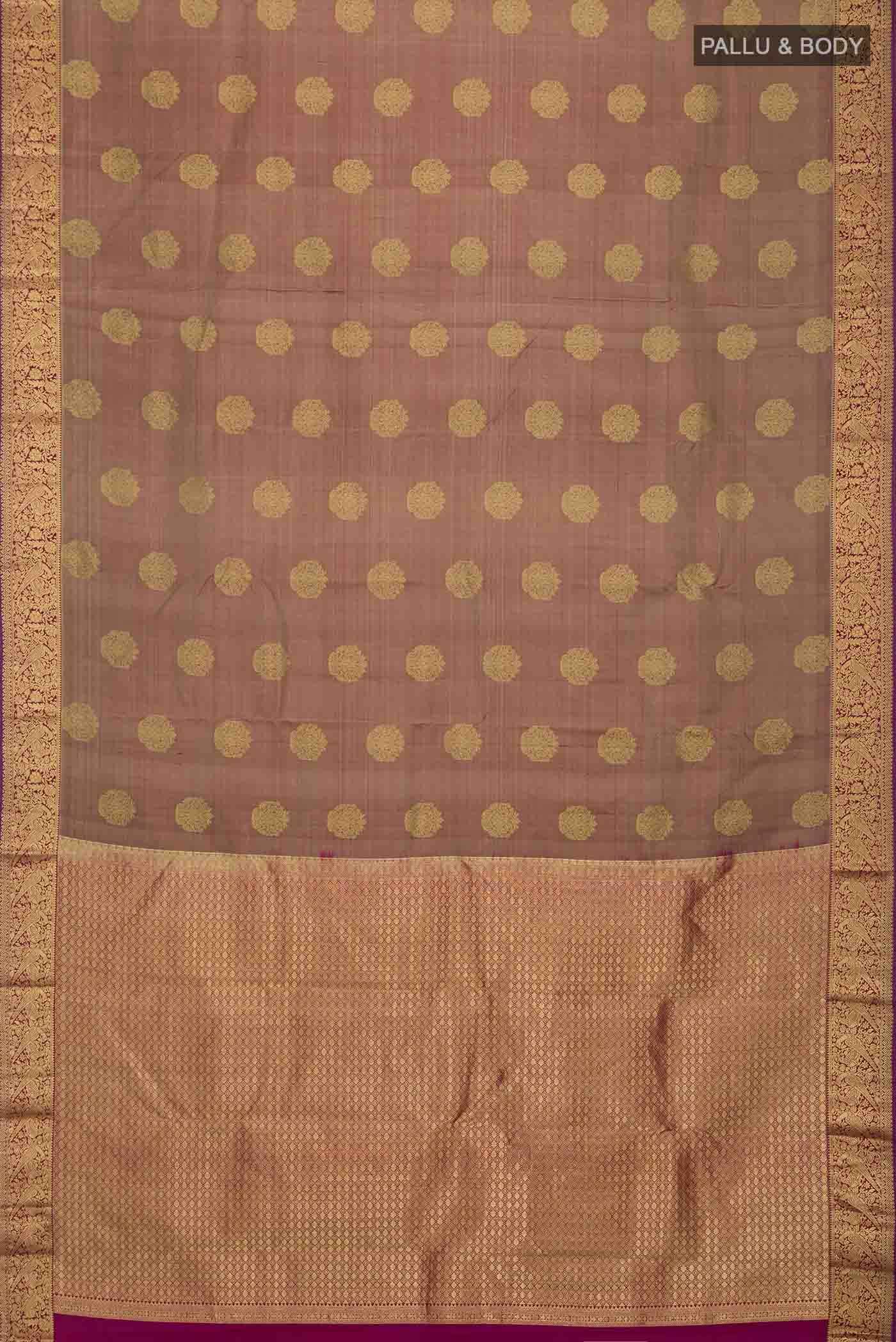 Mauve Kanchipuram Silk Saree