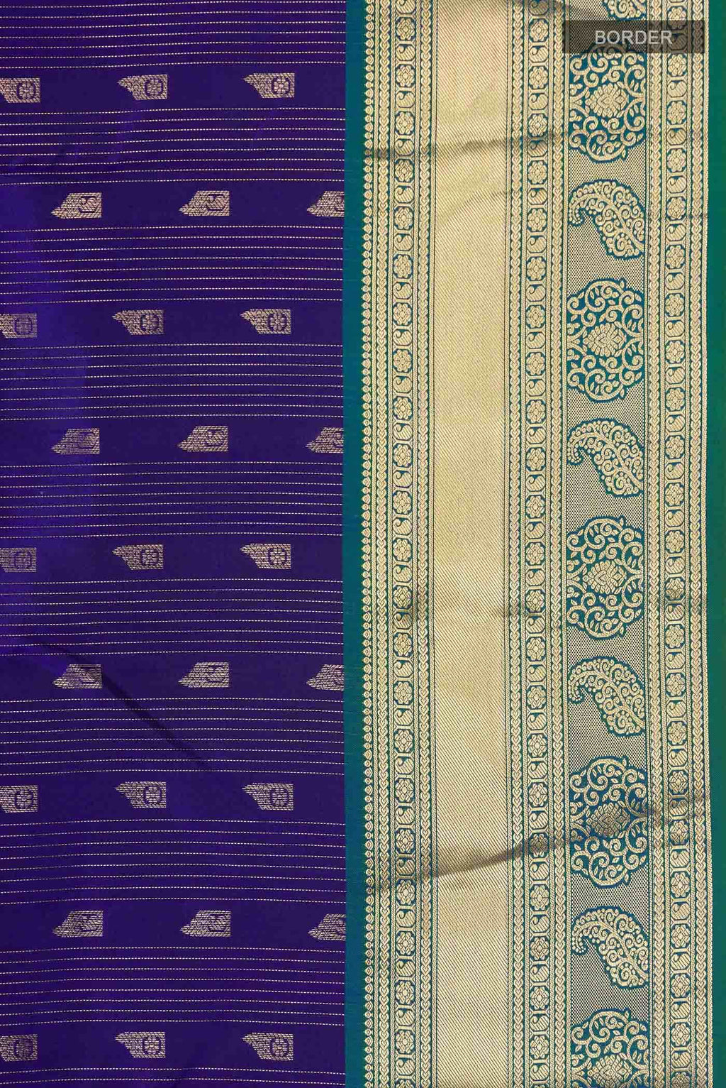 Blue Kanchipuram Silk Saree