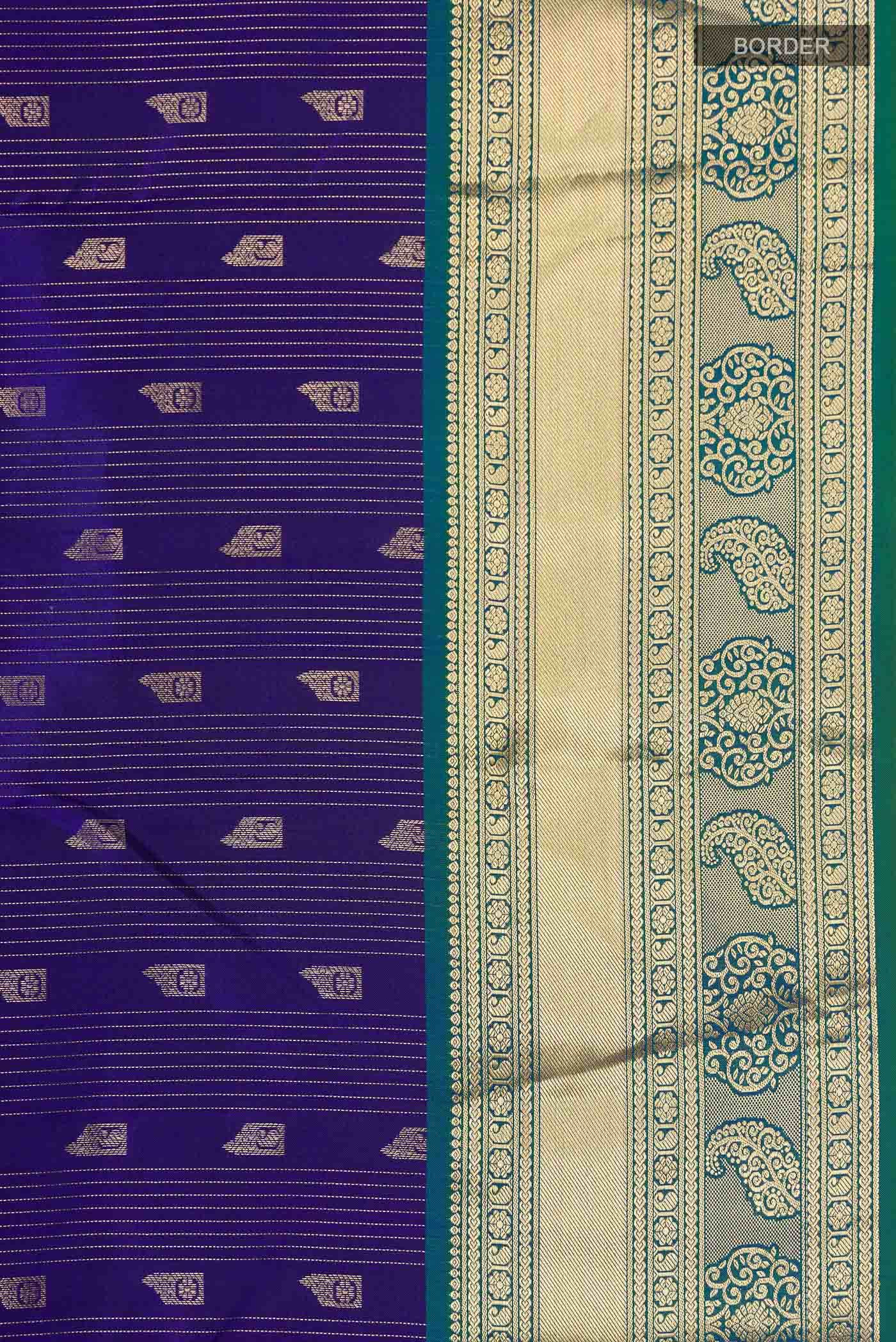 Blue Kanchipuram Silk Saree