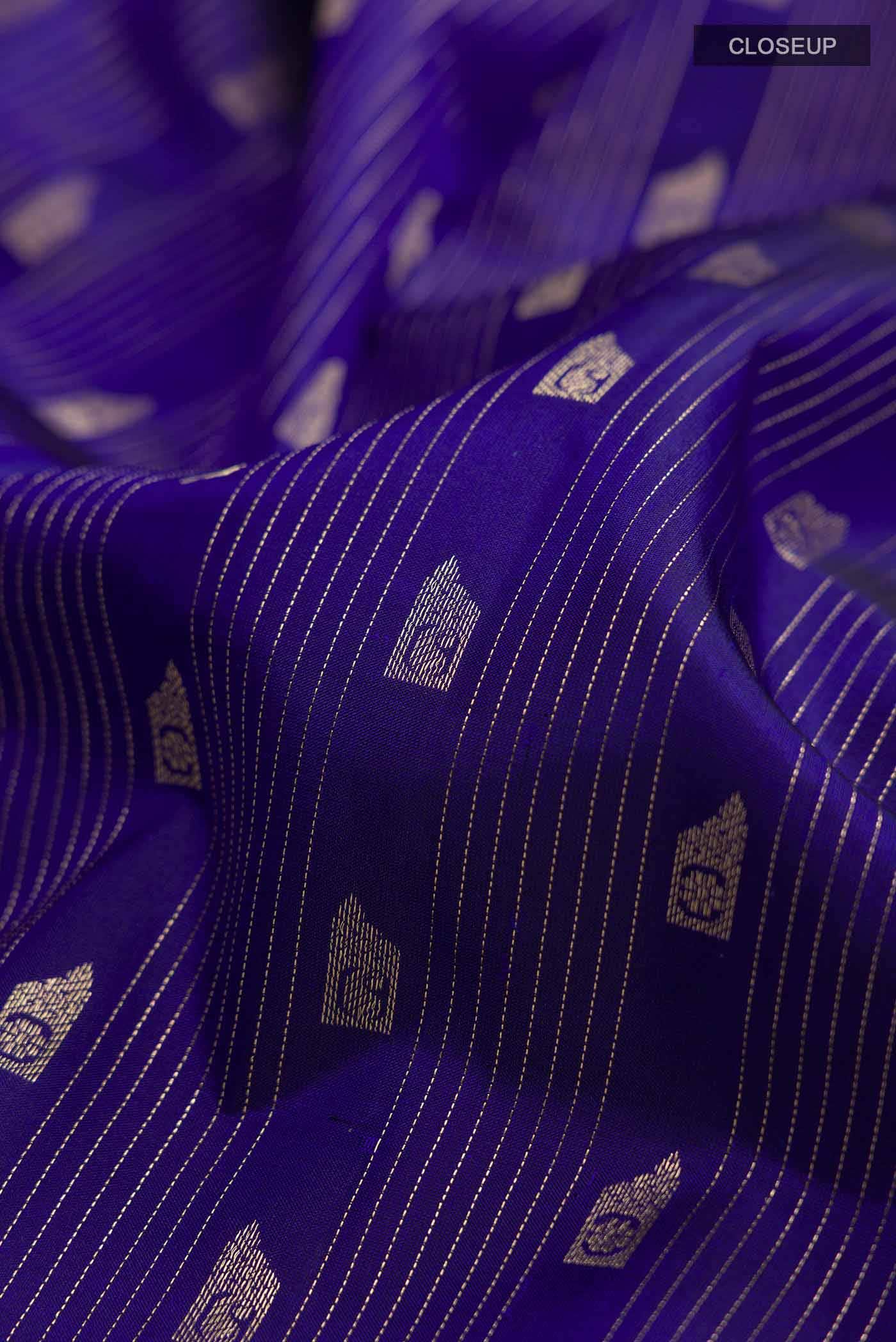 Blue Kanchipuram Silk Saree