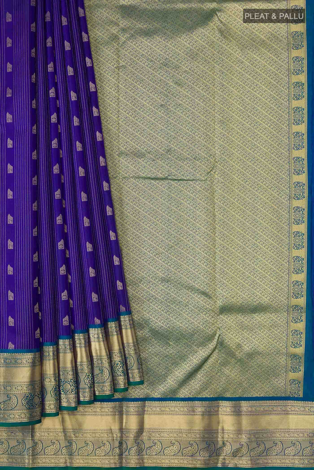Blue Kanchipuram Silk Saree