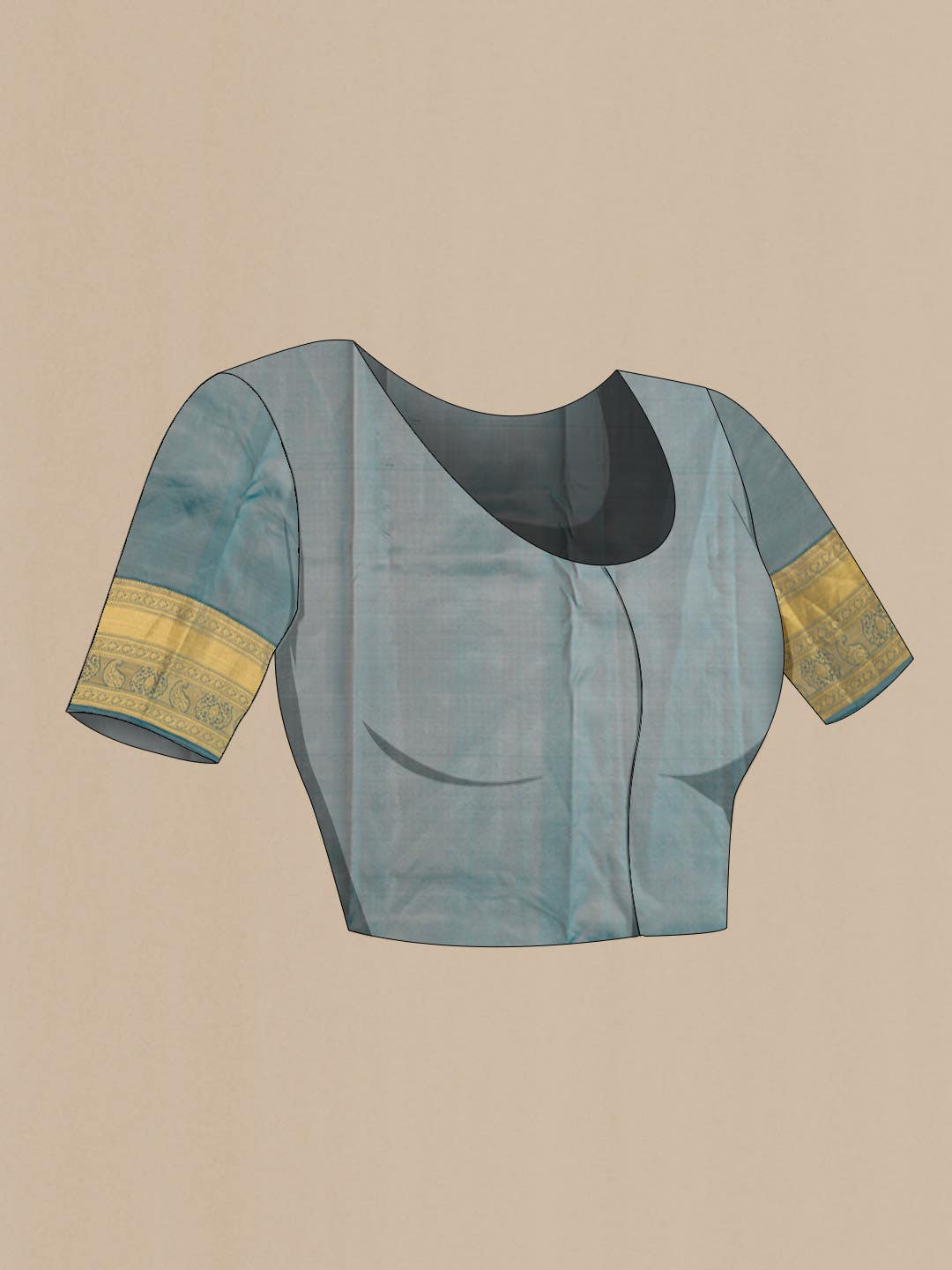 Brown Kanchipuram Silk Saree