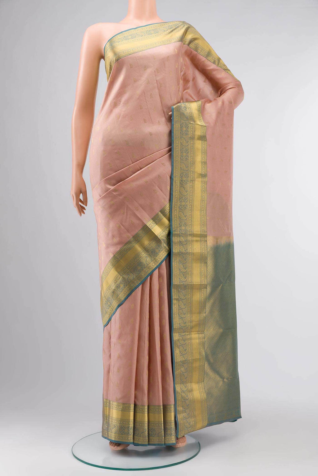 Brown Kanchipuram Silk Saree