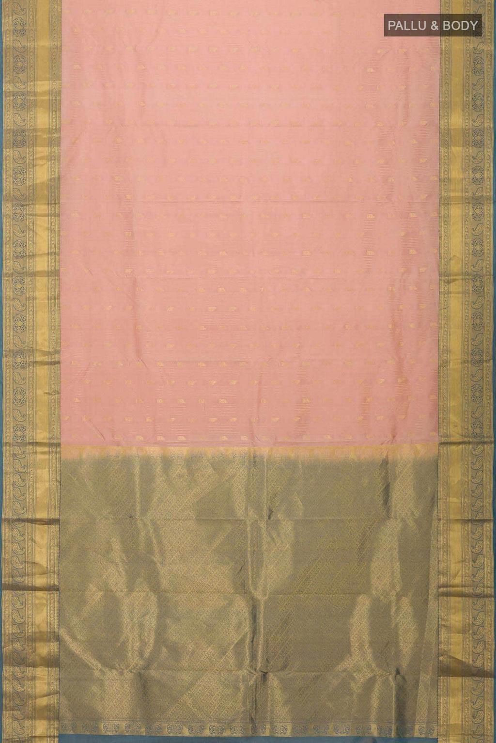 Brown Kanchipuram Silk Saree