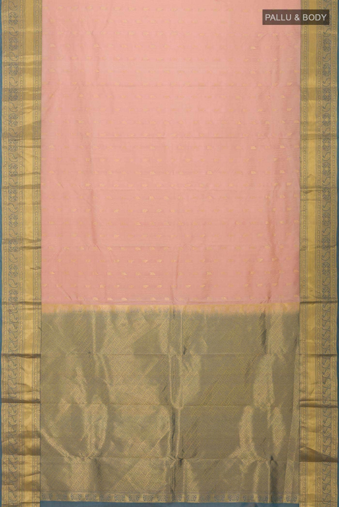 Brown Kanchipuram Silk Saree