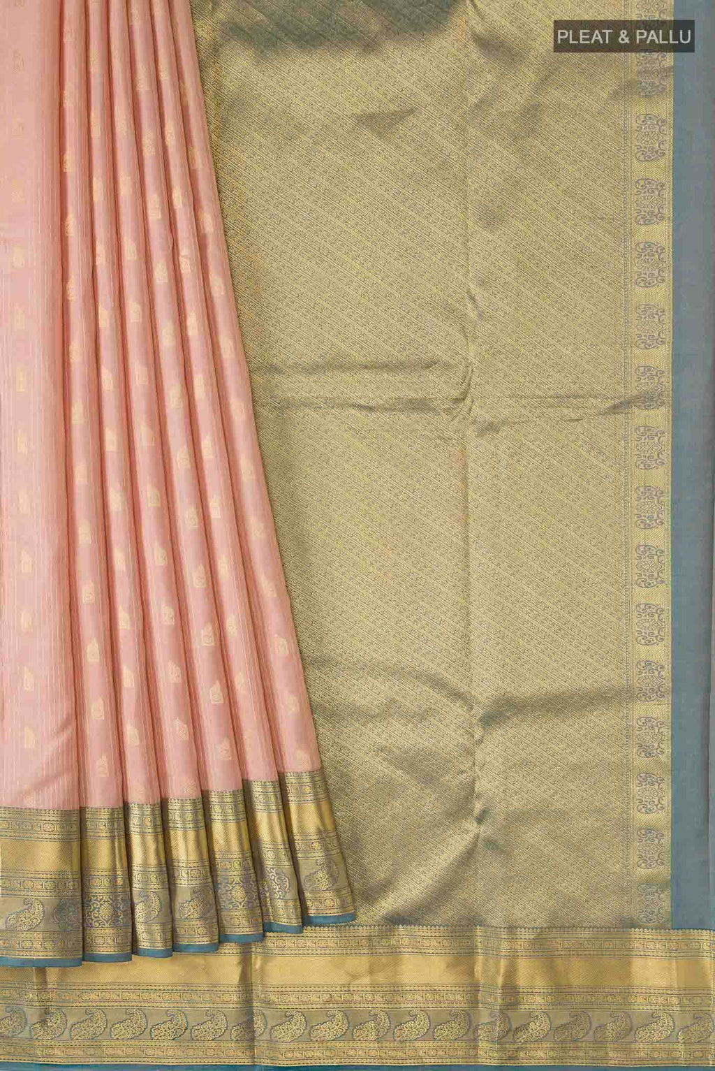Brown Kanchipuram Silk Saree