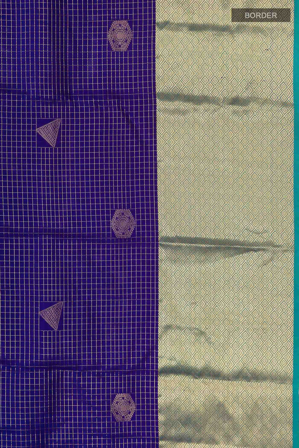Blue Kanchipuram Silk Saree
