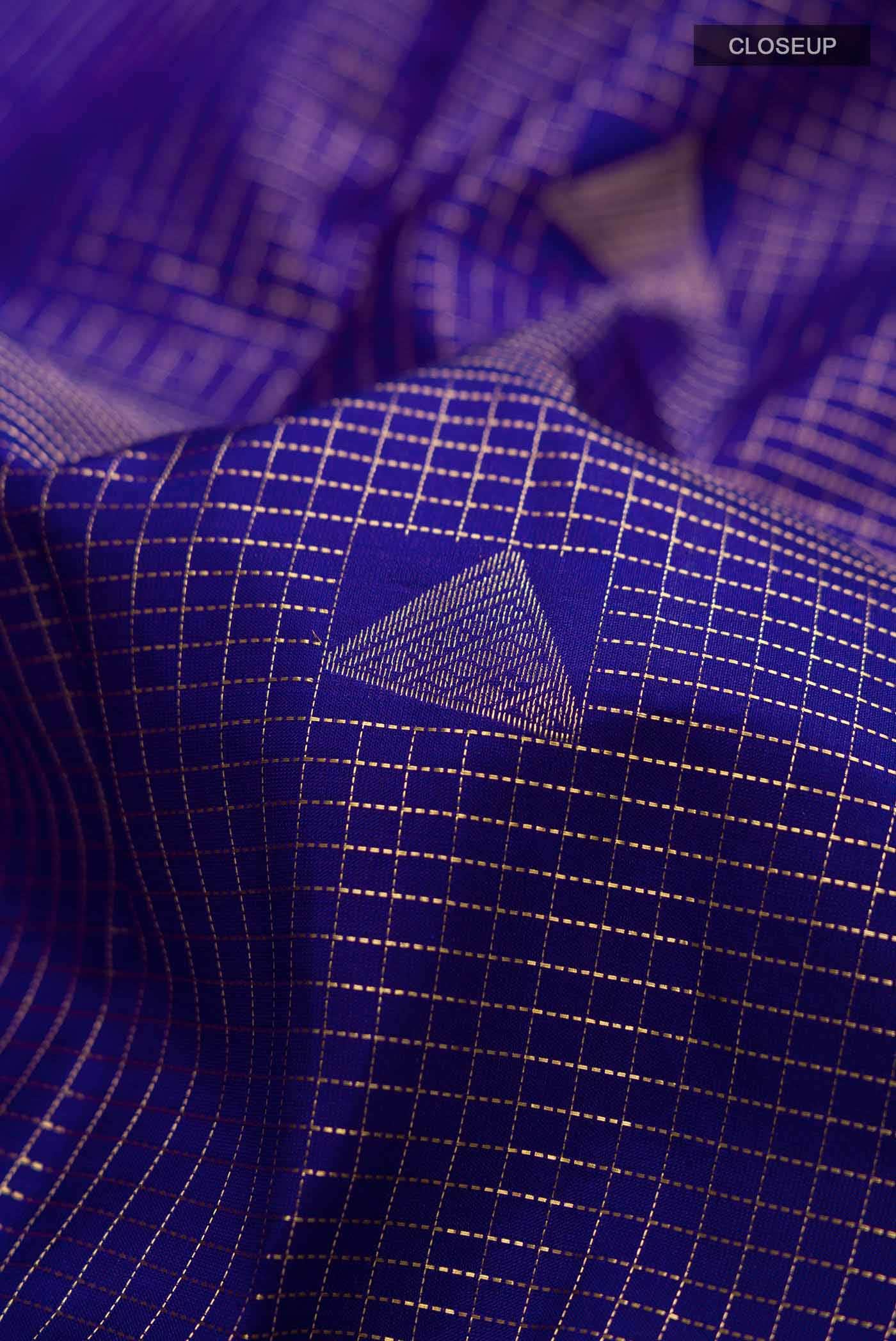 Blue Kanchipuram Silk Saree
