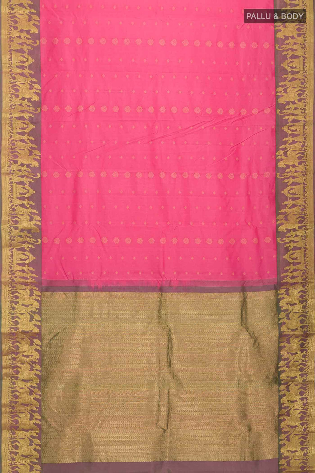 Pink Kanchipuram Silk Saree