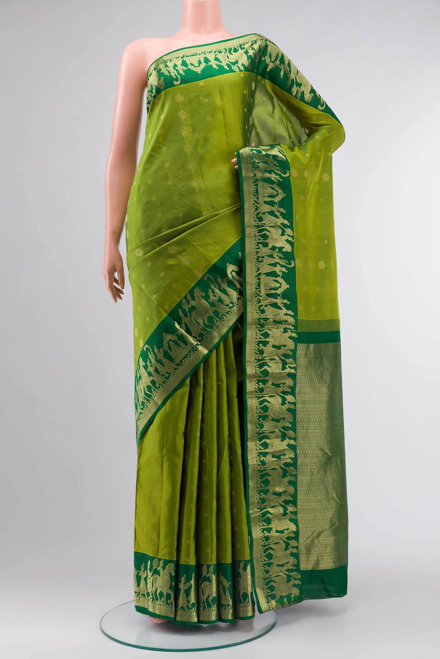 Green Kanchipuram Silk Saree