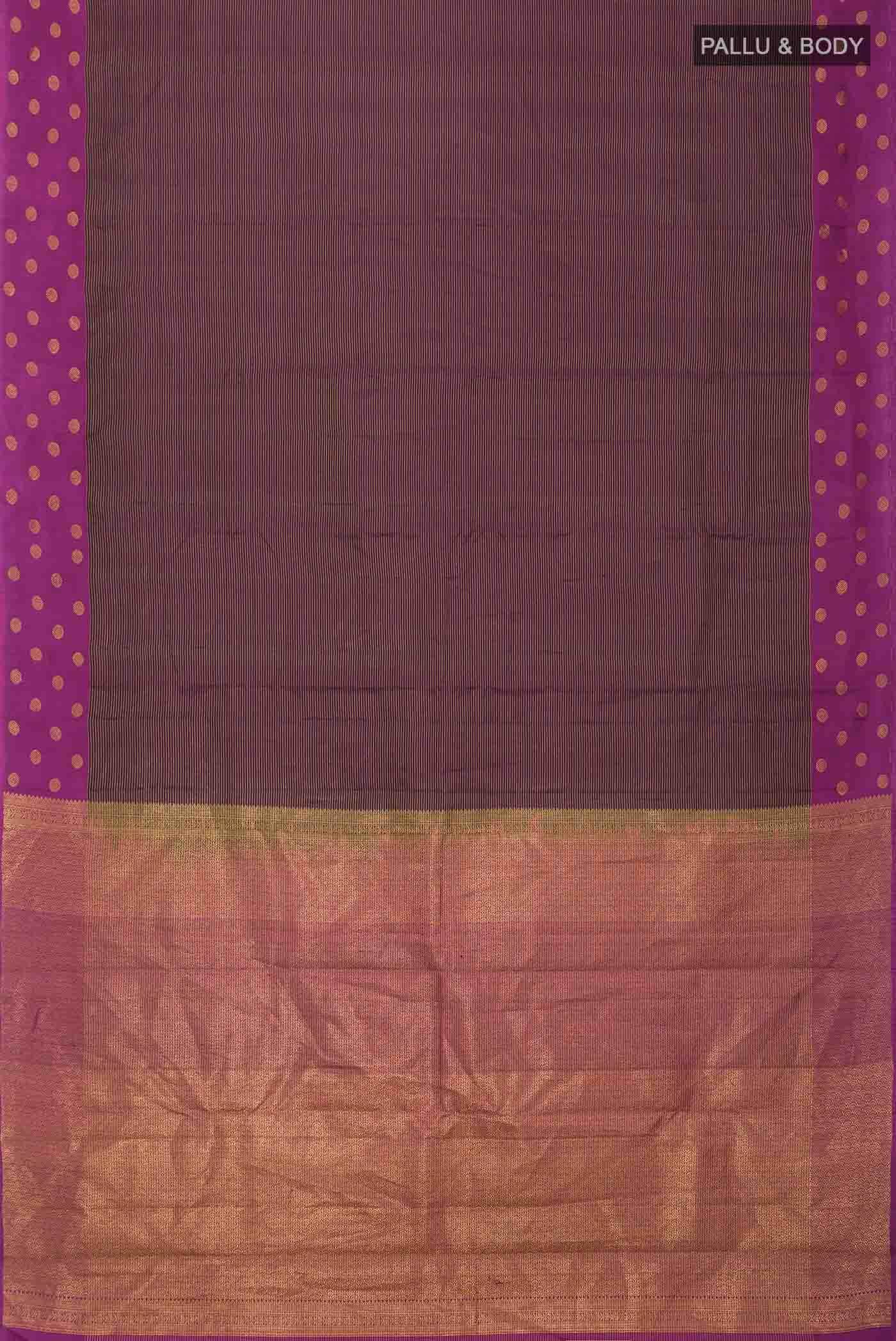Brown Kanchipuram Silk Saree